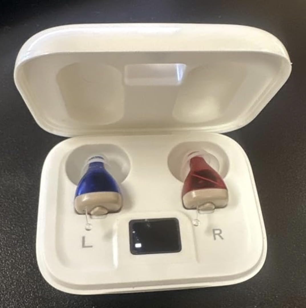 Flaygo Rechargeable Hearing Aid for Seniors with 16-Channel Digital Chips Intelligent Noise Cancellation for Clear Sound Super-Mini Invisible Design Comfort Fit in Ear Canal & 7-Day Ultra Standby customer photo 1