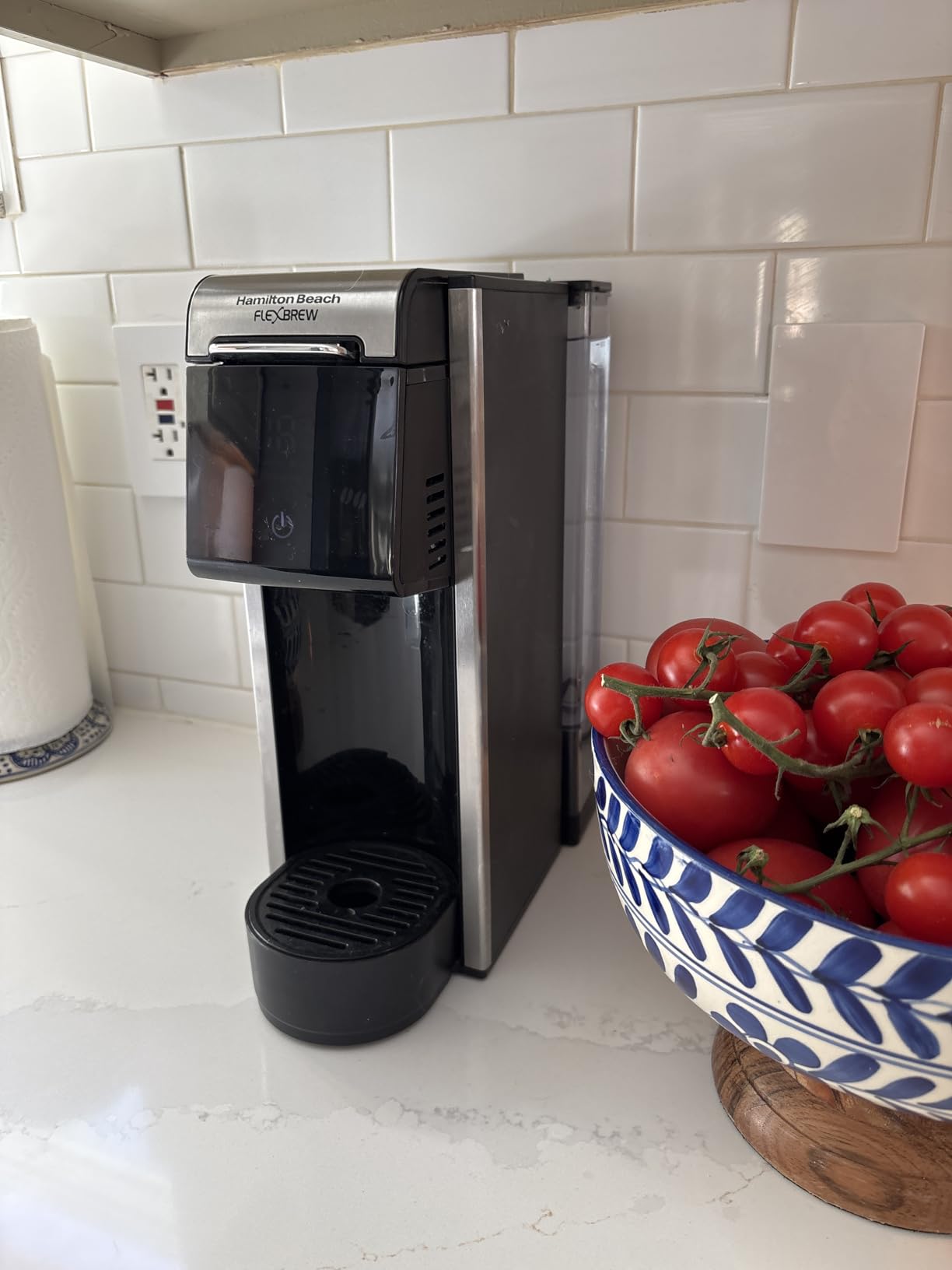 Hamilton Beach FlexBrew Advanced 4-in-1 Single Serve Coffee Maker, Hot & Iced Coffee Maker, Removable 45 oz. Reservoir, Uses Pod Packs & Grounds, Fast Brewing, Kitchen Makeover Blue customer photo 1