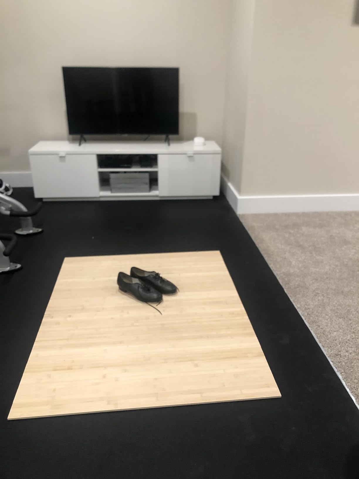 Tap Dance Floor for Any Surface - Bamboo Portable Dance Floor with Storage Bag, Large Floor Mat - Ideal for Home, Studio & Outdoor Tap Practice customer photo 1