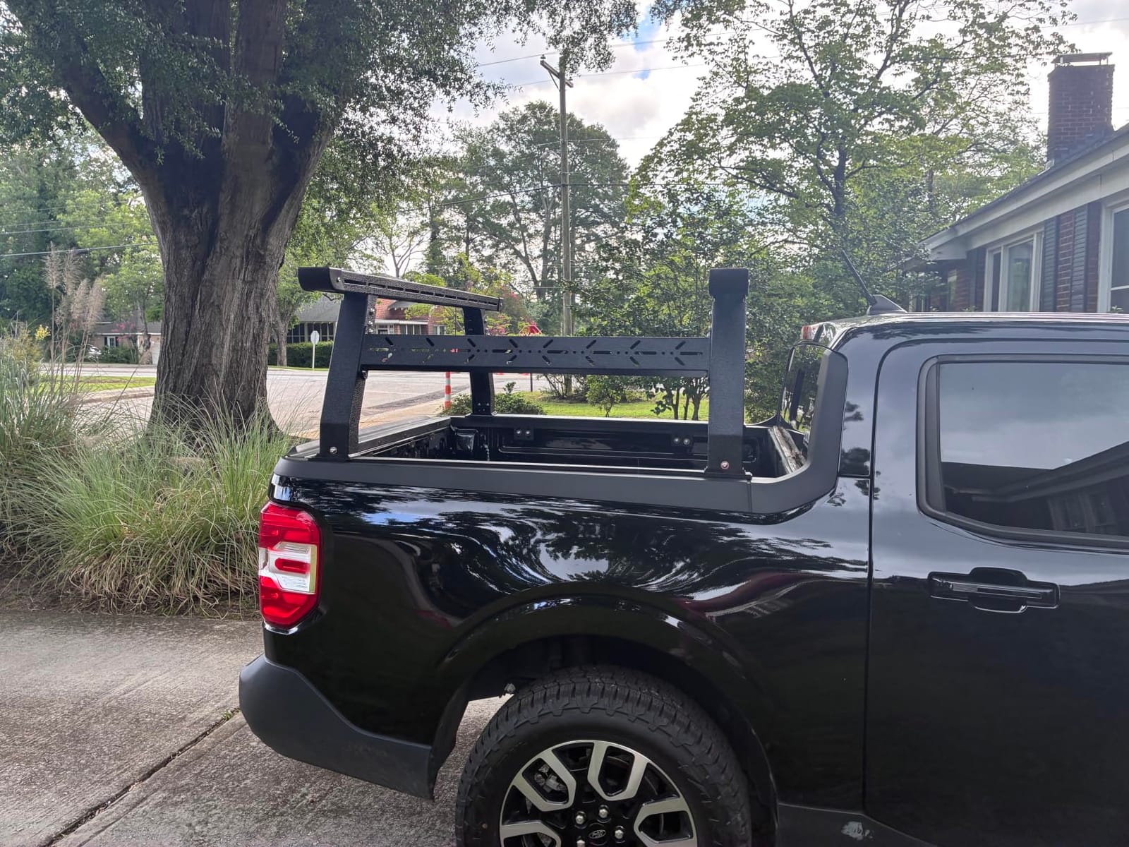 Binary Star Overland Truck Bed Rack for Mid-Size Trucks Compatible for Tacoma/Canyon/Colorado/Ranger/Frontier Without Tonneau Bed Cover. Universal Bed Rack Truck Bed Racks with 3 LED Lights. customer photo 1