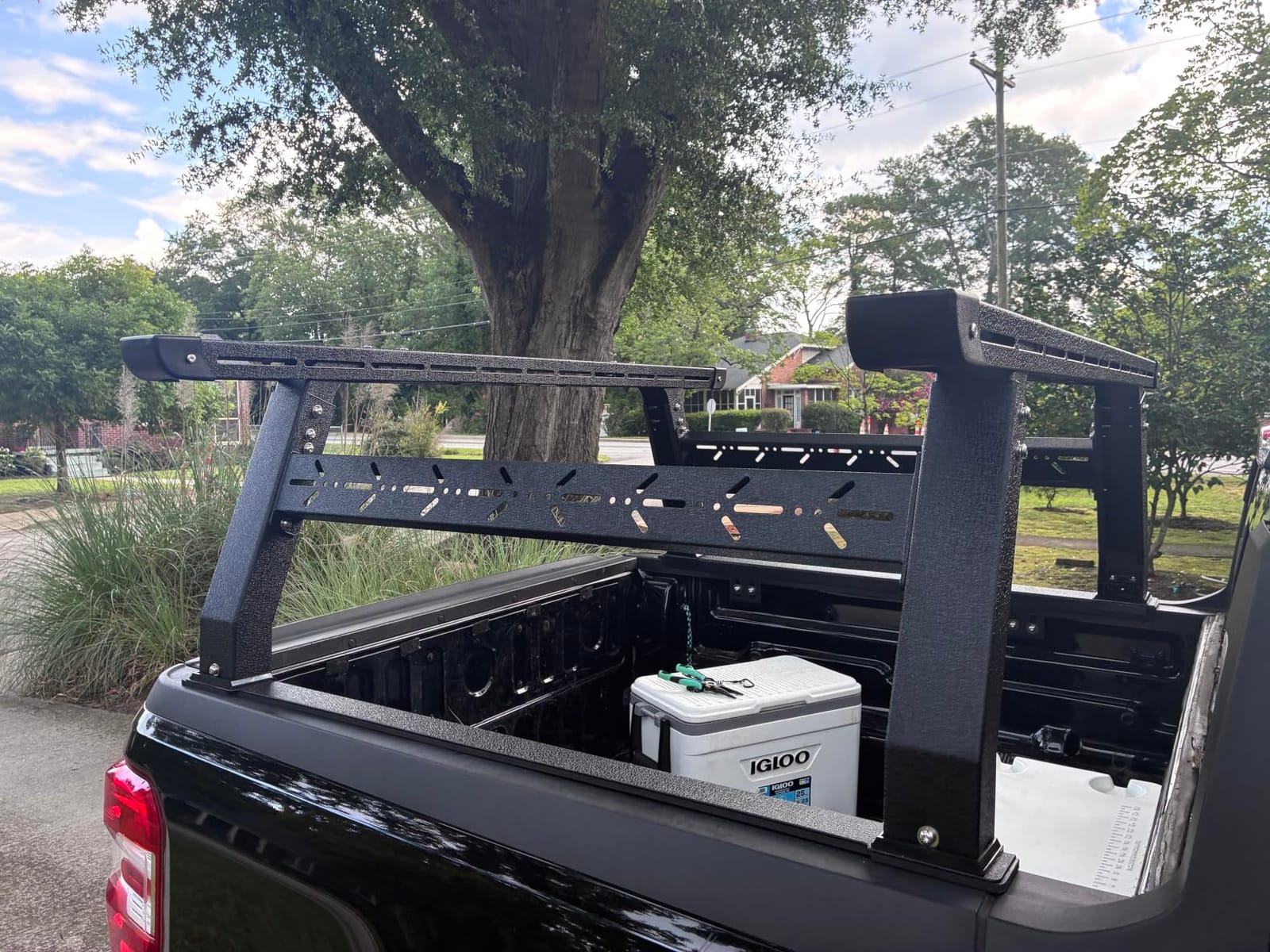 Binary Star Overland Truck Bed Rack for Mid-Size Trucks Compatible for Tacoma/Canyon/Colorado/Ranger/Frontier Without Tonneau Bed Cover. Universal Bed Rack Truck Bed Racks with 3 LED Lights. customer photo 2