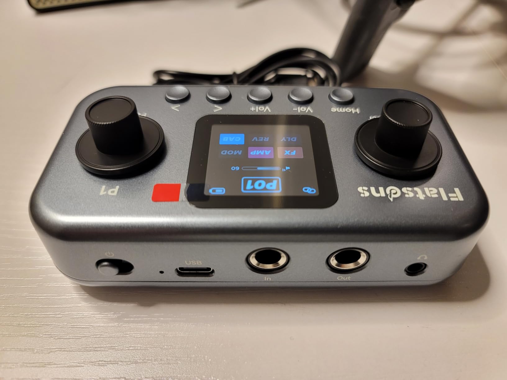 Flatsons P1 Portable Multi Effects Guitar Pedals, 80+ Effects, Rechargeable | Built-in Tuner Multi Effects Processor for Guitar/Bass, Amp Modeling, Mobile APP & PC Editing, OTG Recording & IR Loading customer photo 2
