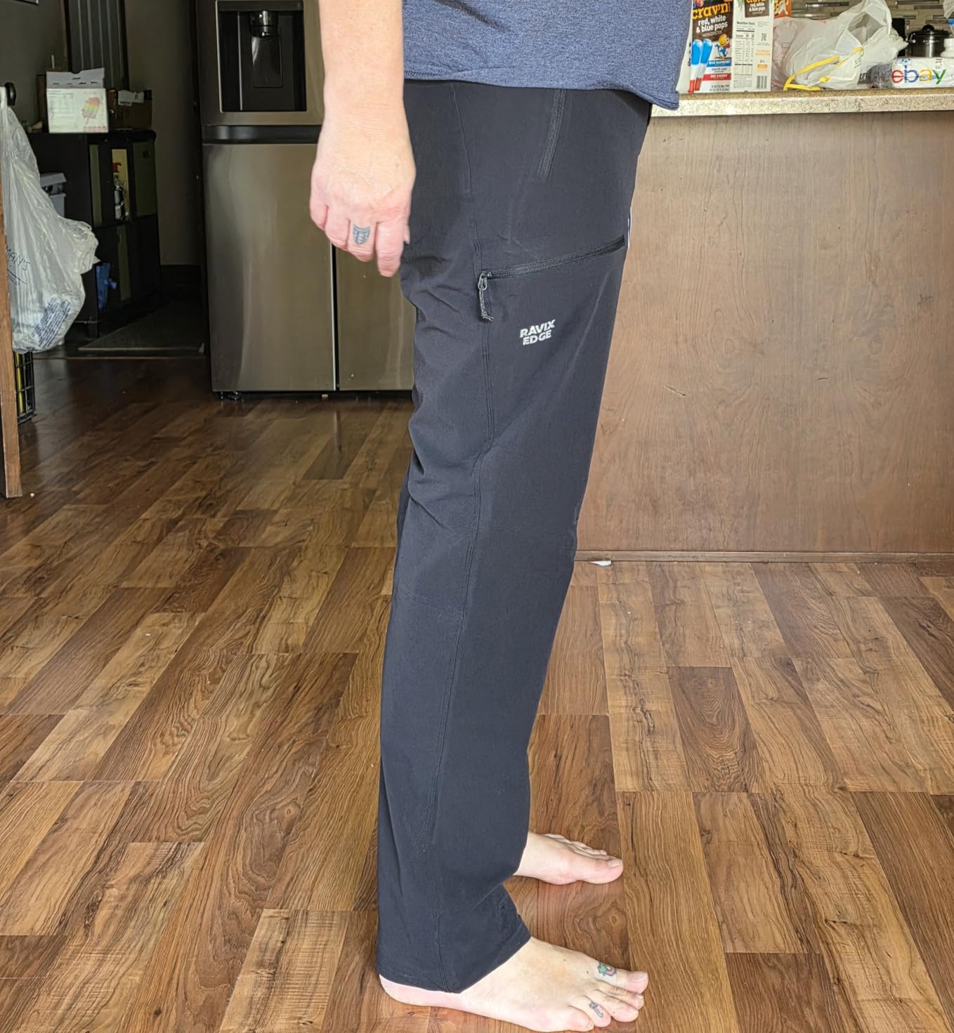 Men's Flex Ripstop Cargo Pants, 4-Way Stretch Utility Hiking Pant customer photo 2