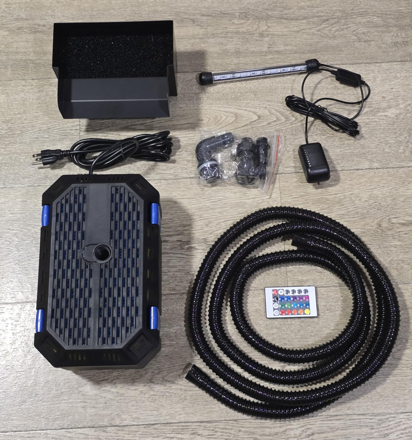 All-in-1 Pond Waterfall Kit | 40W 850GPH Pond Filter Pump with 12