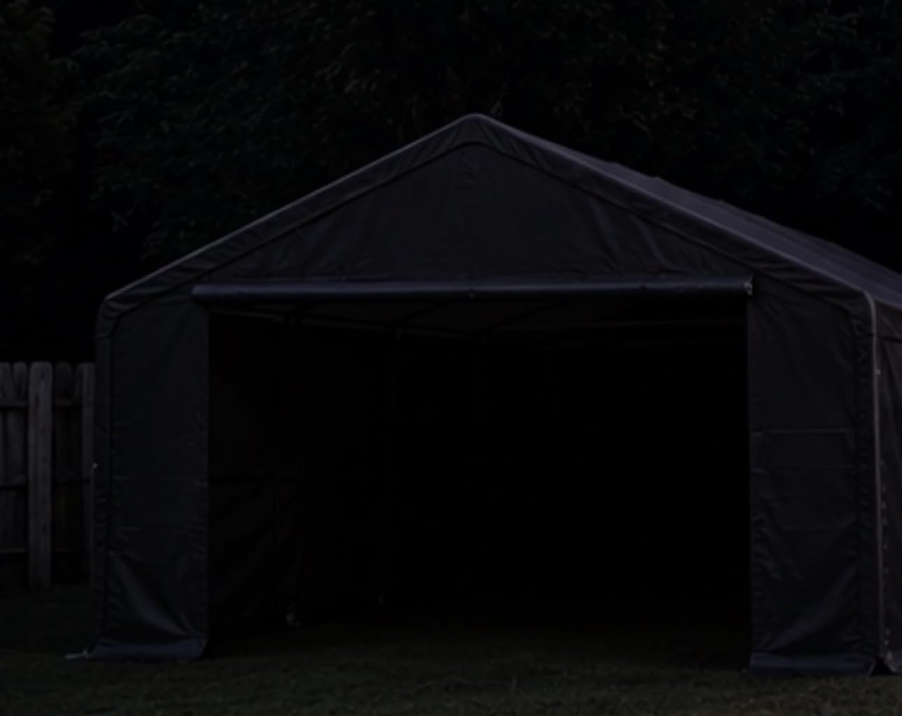 20x20 FT Heavy Duty Carport Tent with All-Season Tarp | Portable 2 Car Garage with Roll-Up Windows and Doors, Enclosed Car Port Canopy Tent with Galvanized Frame for Car, SUV, Boat customer photo 2