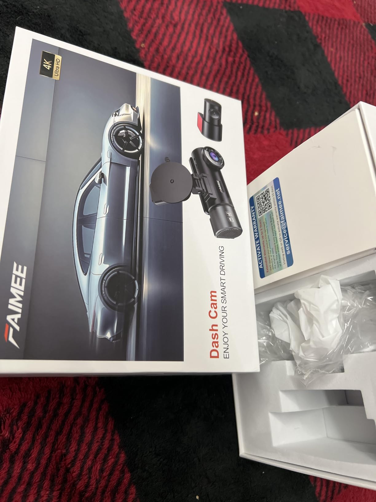 Dash Cam Front and Rear, 4K+2K Recording Dash Camera for Cars, Night Vision with WDR, 170° Wide Angle, 5.8G/2.4G Dual Wi-Fi, 64GB Card, Built-in GPS, G-Sensor Emergency Lock, 24H Parking Monitor customer photo 2