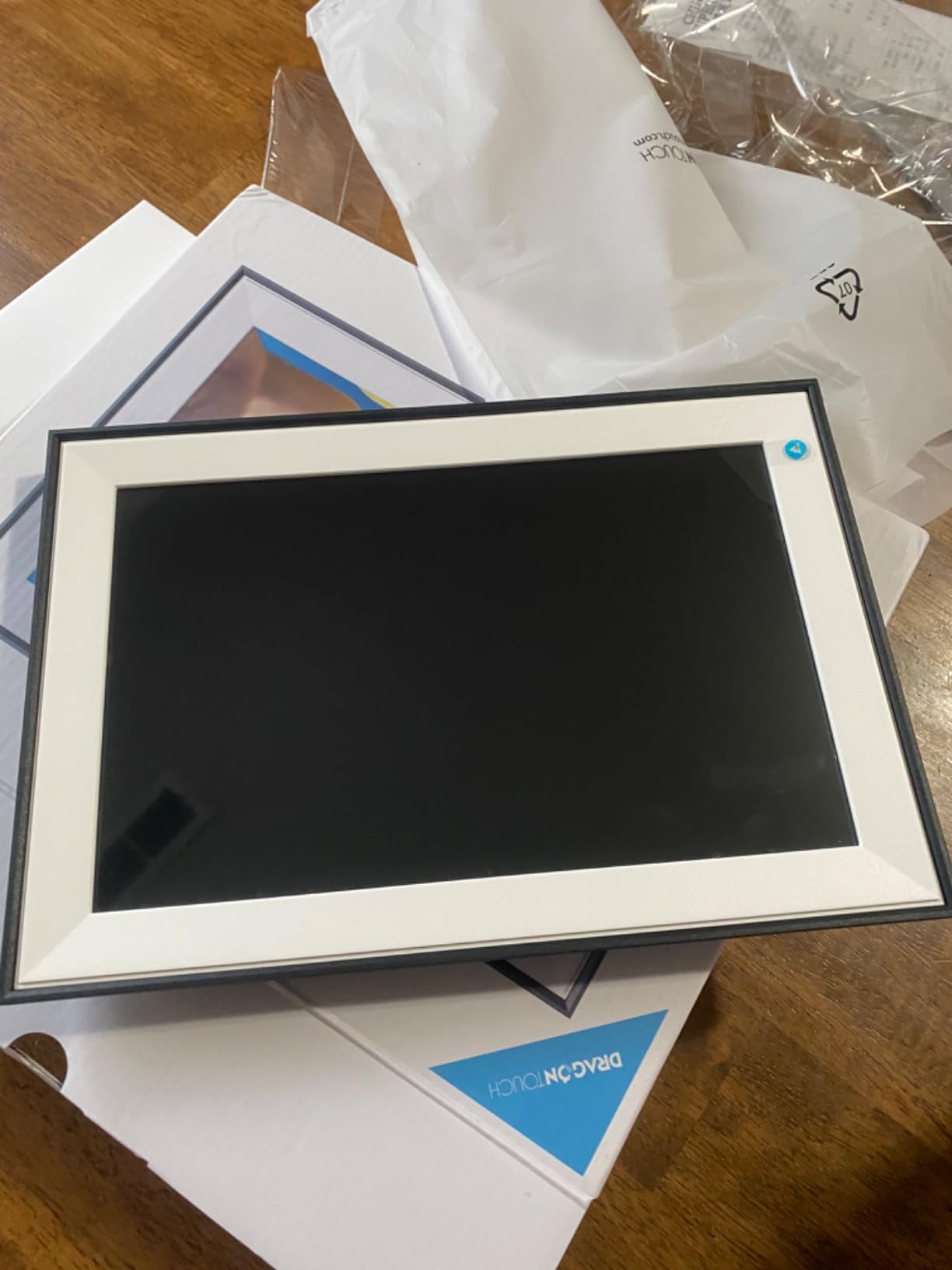 Frameo Digital Picture Frame - 10.1 Inch Smart Wi-Fi Photo Frame with Easy App Connection, Gift for Women, Mom, Grandma, Wife, Girlfriend, Wedding Share Memories Instantly via Free App customer photo 1