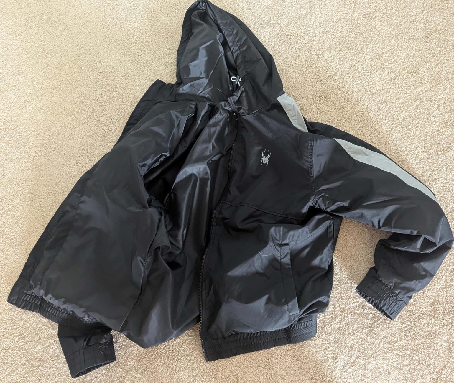 Spyder Mens Windbreaker Jacket - Hooded Lightweight Breathable Hiking | Water Resistant, Full Zip, Everyday Layer for Hiking, Commutes, Travel, Errands, and Cool-Weather Days customer photo 2