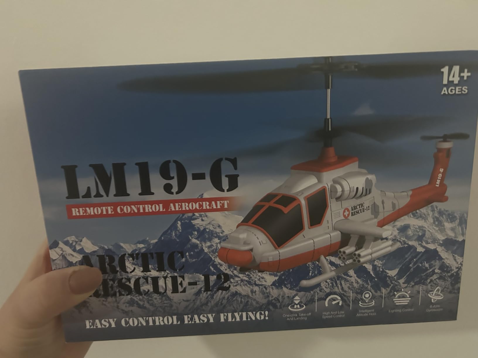 Arctic Rescue RC Helicopter for Kids, Easy to Fly Remote Control Helicopter with Altitude Hold, 3 Speed Modes, One Key Take Off/Landing, 2 Batteries Included, Gift for Boys Girls Ages 6-12 customer photo 1