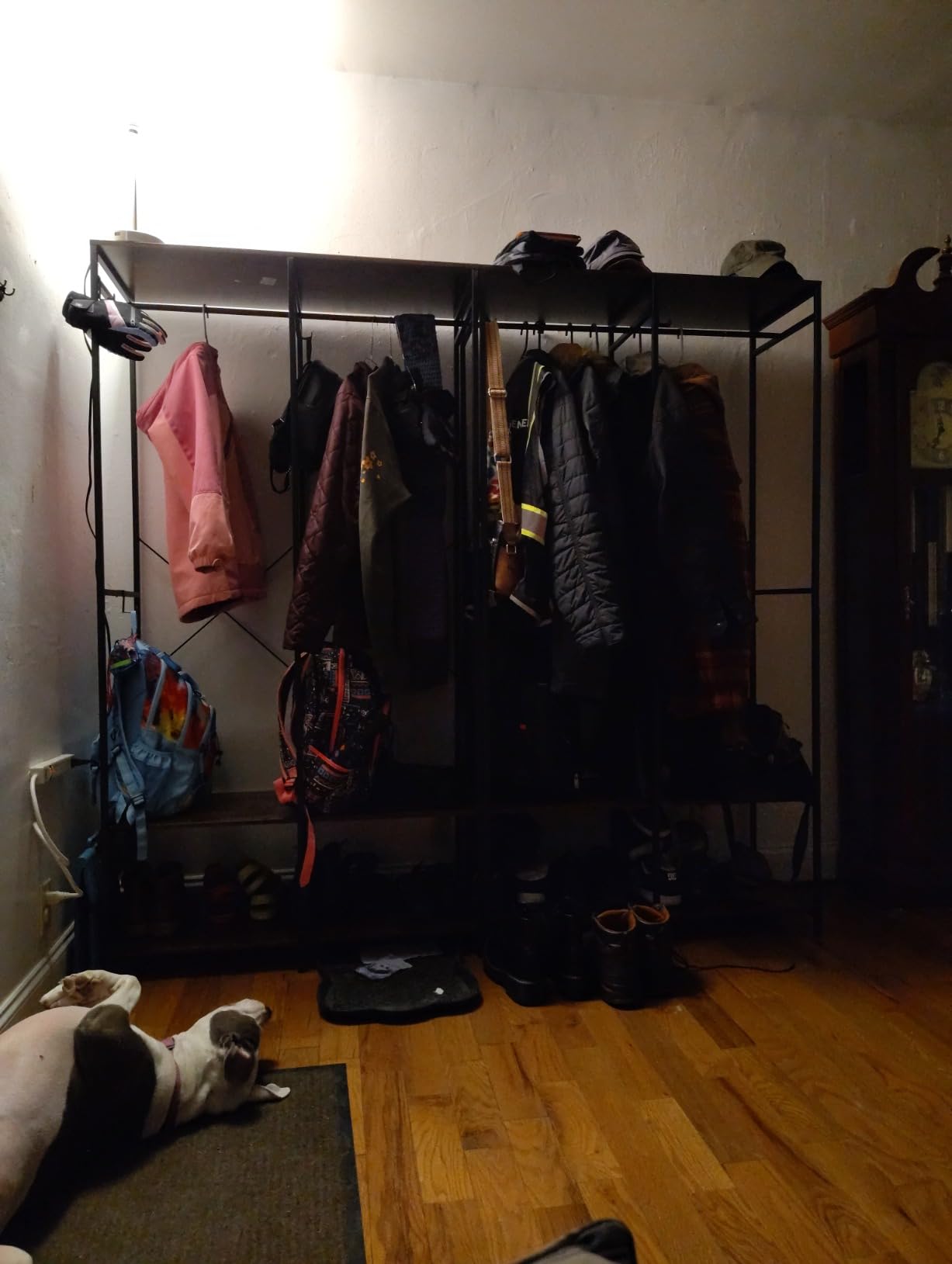 SONGMICS closet system, customizable walk-in closet organizer system with adjustable hanging rods and drawers, white, fits spaces 6.5-10.2 ft URGR043WZ01S customer photo 1