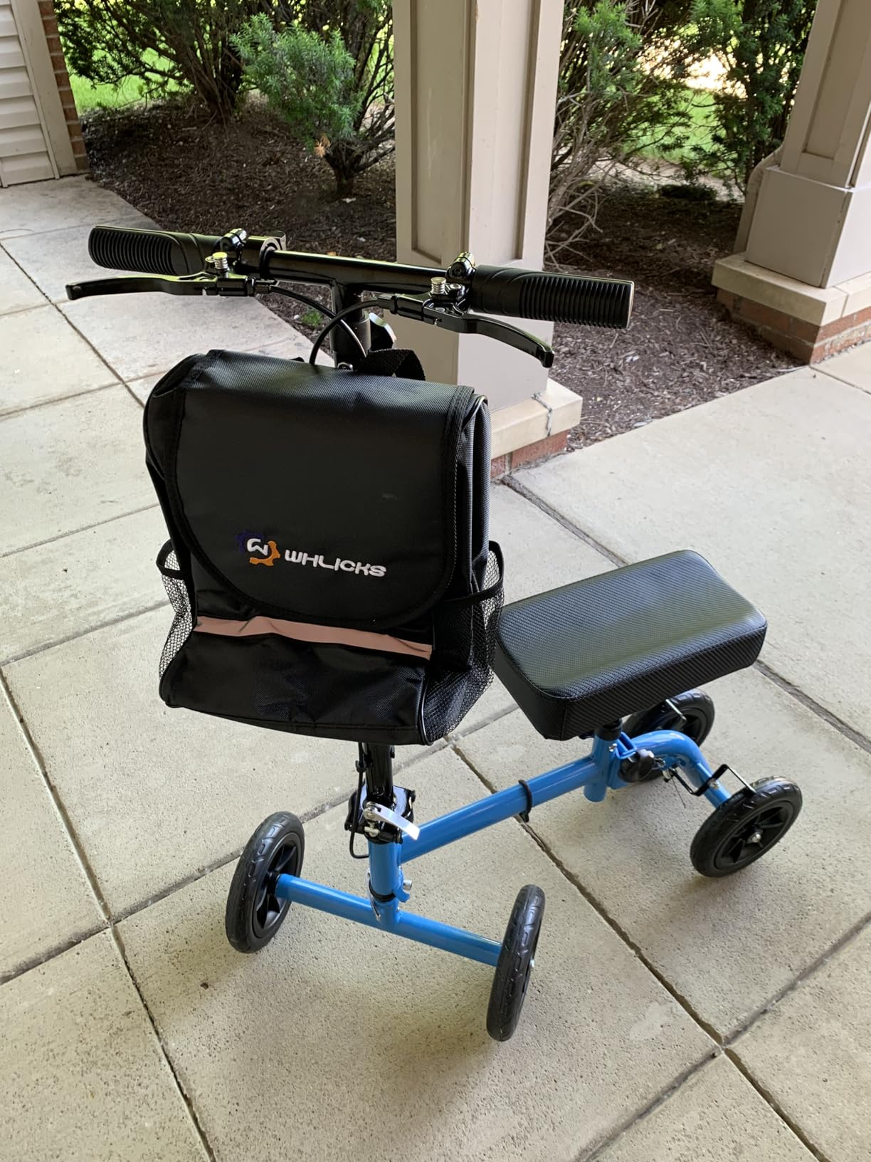 WHLICKS Foldable All Terrain Knee Scooter for Adults for Foot Injuries | Steerable Knee Walker with PU Wheels, Medical Knee Scooter for Broken Foot Injured, Lightweight Leg Scooter for Broken Ankle customer photo 1