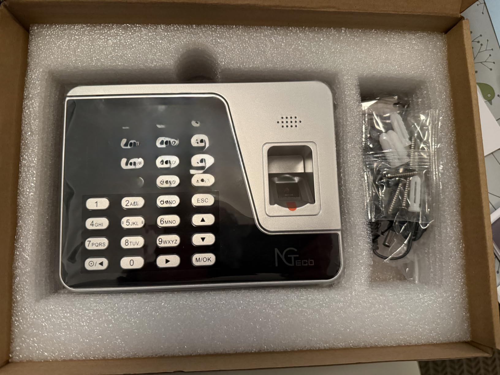 NGTeco Standalone Time Clock, Biometric Punch Machine for Small Business | Employee Time Clock with Fingerprint & PIN Check-in, USB Data Export, No WiFi or Software Required, No Monthly Fees customer photo 1