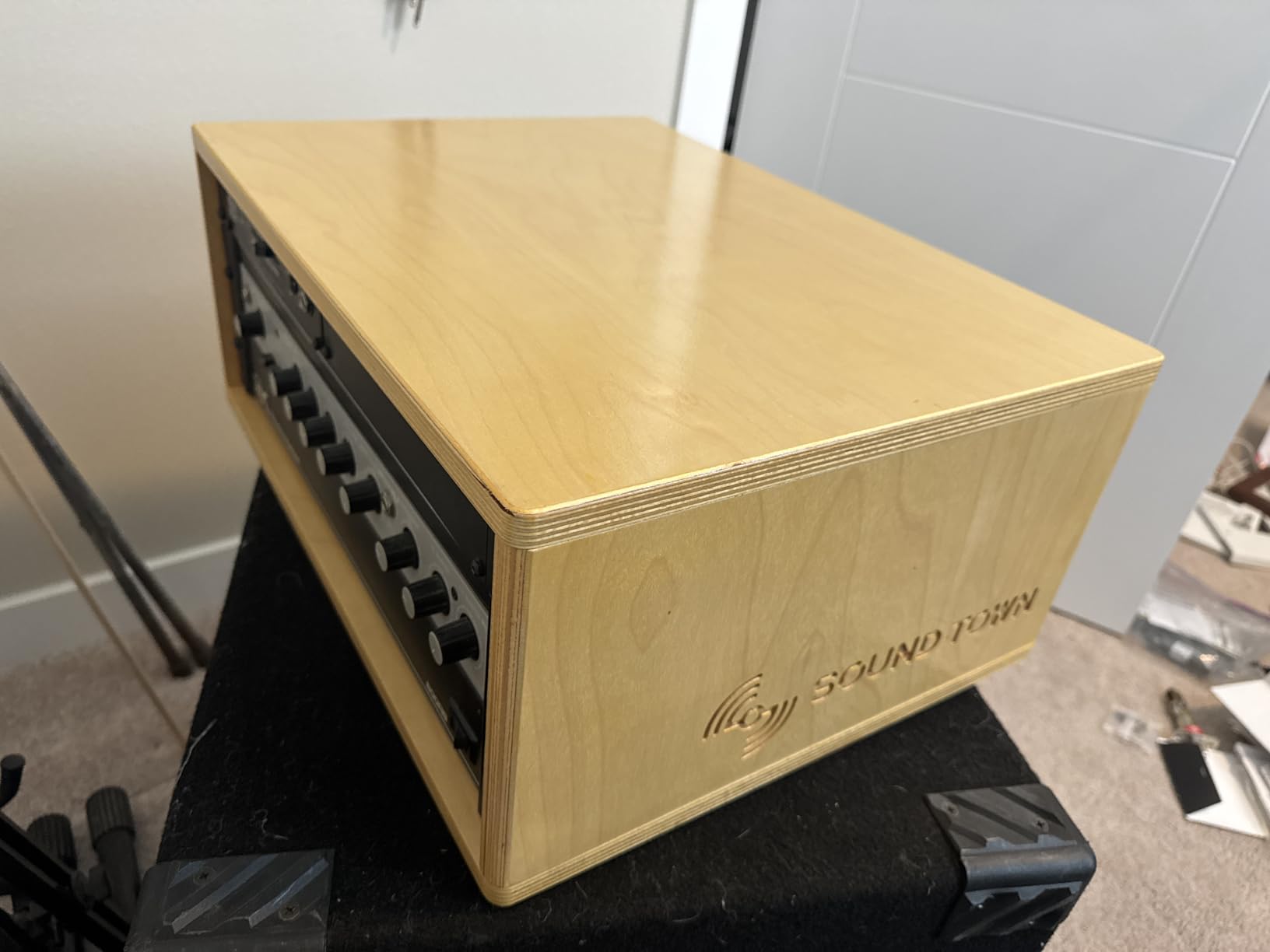Sound Town DIY 2U Studio Rack with Solid Baltic Birch Plywood, Black Espresso (SDRK-Y2D) customer photo 1