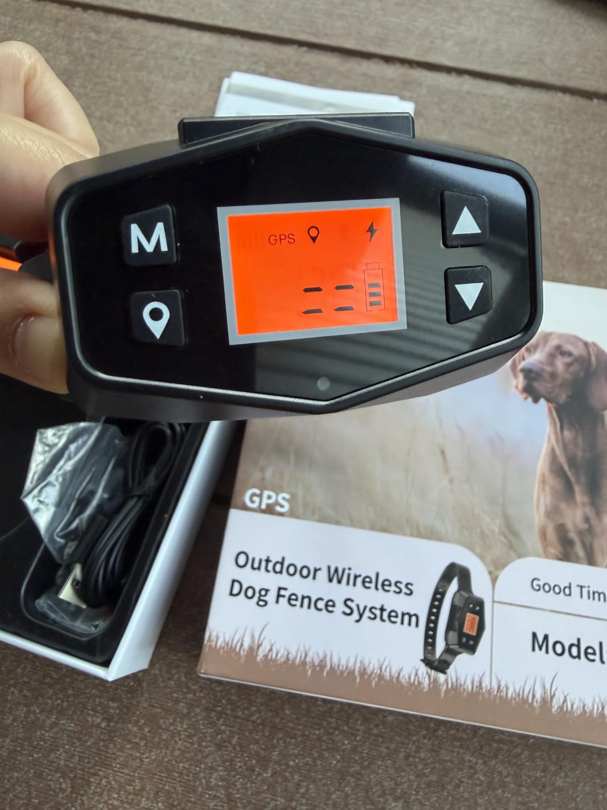 GPS Wireless Dog Fence Collar System 2 Mode Boundary IPX7 No Monthly Fee | 2026 GPS Chip Invisible Virtual Fence, Circular/Free-Form Boundary, Rechargeable Outdoor Pet Containment System for All Dogs customer photo 1