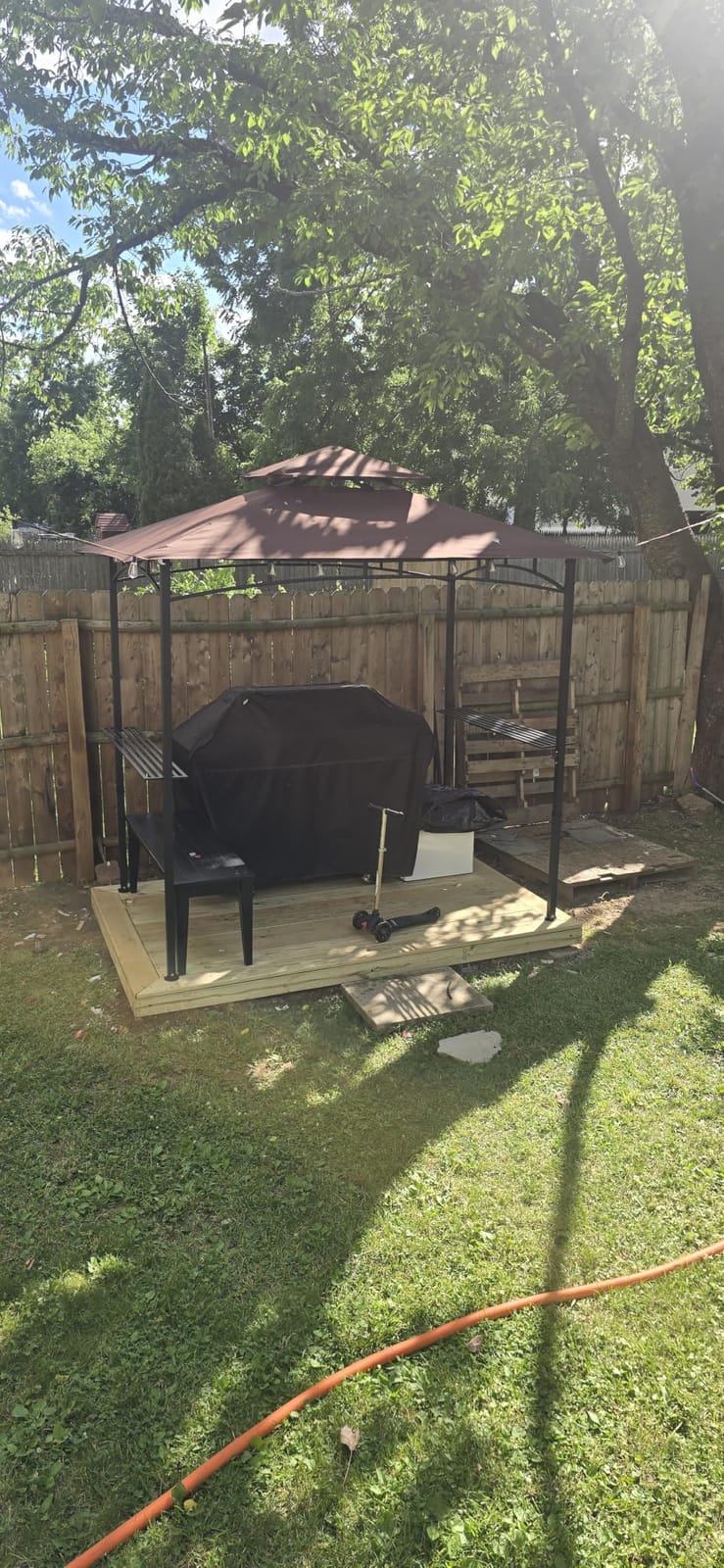 Murago 8x5 Grill Gazebo, BBQ Gazebo Canopy for Outdoor Grill, Khaki customer photo 1