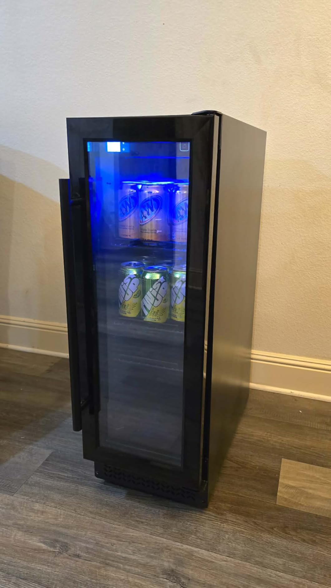 24 Inch Outdoor Beverage Refrigerator, 180 Cans Drink Fridge with Stainless Steel Door Built-In or Freestanding, Outdoor Fridge for Patio & Waterproof for Soda Beer Wine-Kitchen Bar Office customer photo 1