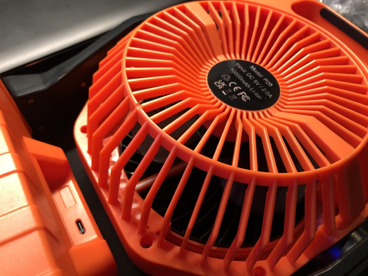 Outdoor Misting Fan for Outside, 12-Inch 20000mAh Portable Water Cooling Fan for Patios Bedroom, 2 In 1 Standing & Tabletop Oscillating Fans with Mister Kit, Mist Fans with Remote/Spray/7 Gear/Timer customer photo 2