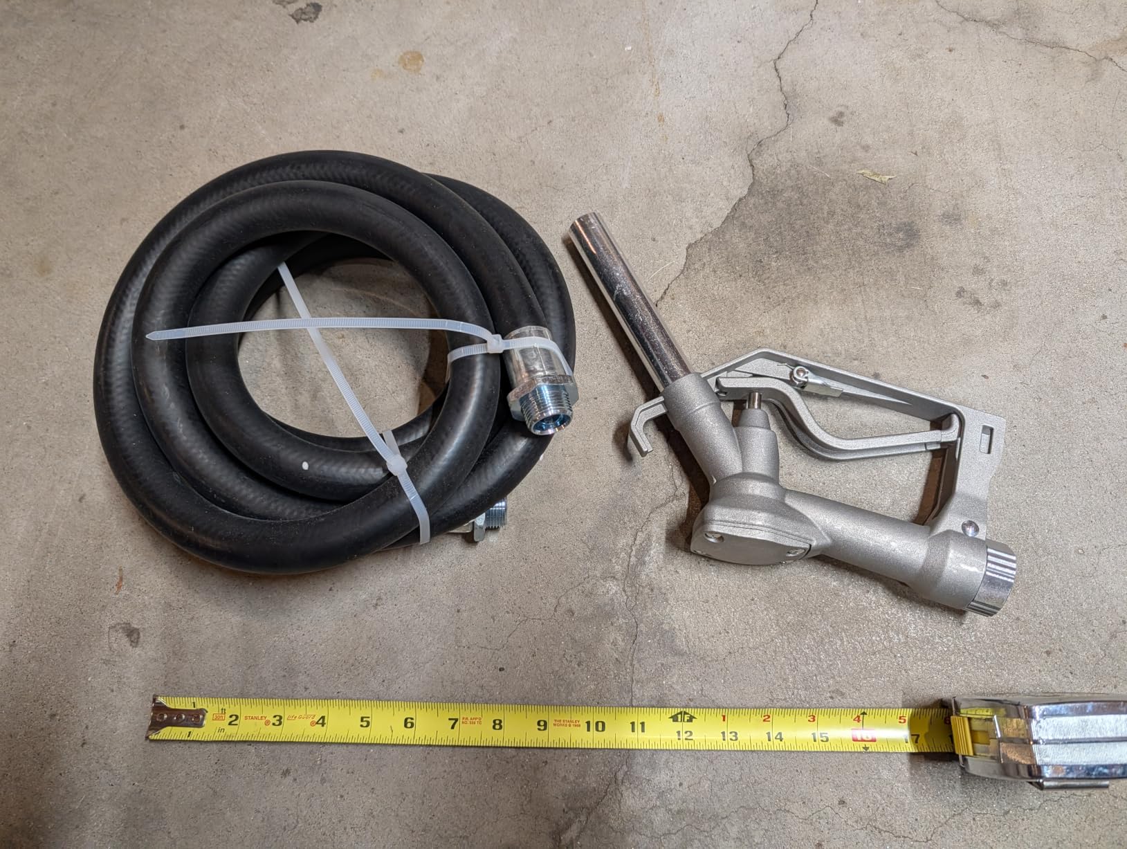12V Fuel Transfer Pump 15 GPM with Manual Nozzle & Hose | Diesel Transfer Pump 12 Volt Electric Gasoline Transfer Pump Kit for Fuel Tank customer photo 2