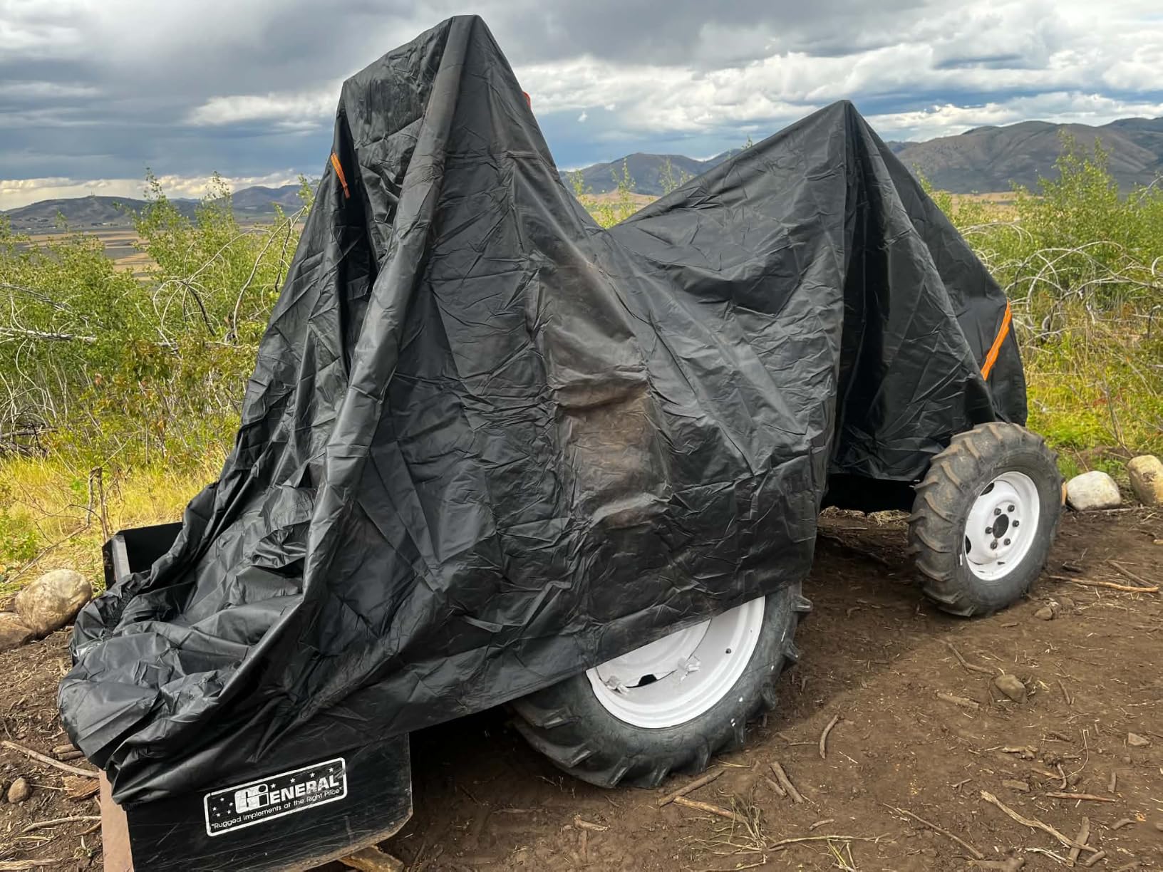Compact Tractor Cover Waterproof Heavy Duty, Windproof Farm Tractor Cover | Fits Kubota BX, John Deere, Massey Ferguson, Mahindra Max, New Holland, Kioti, UV & Dust Protection, Outdoor Storage Cover customer photo 1
