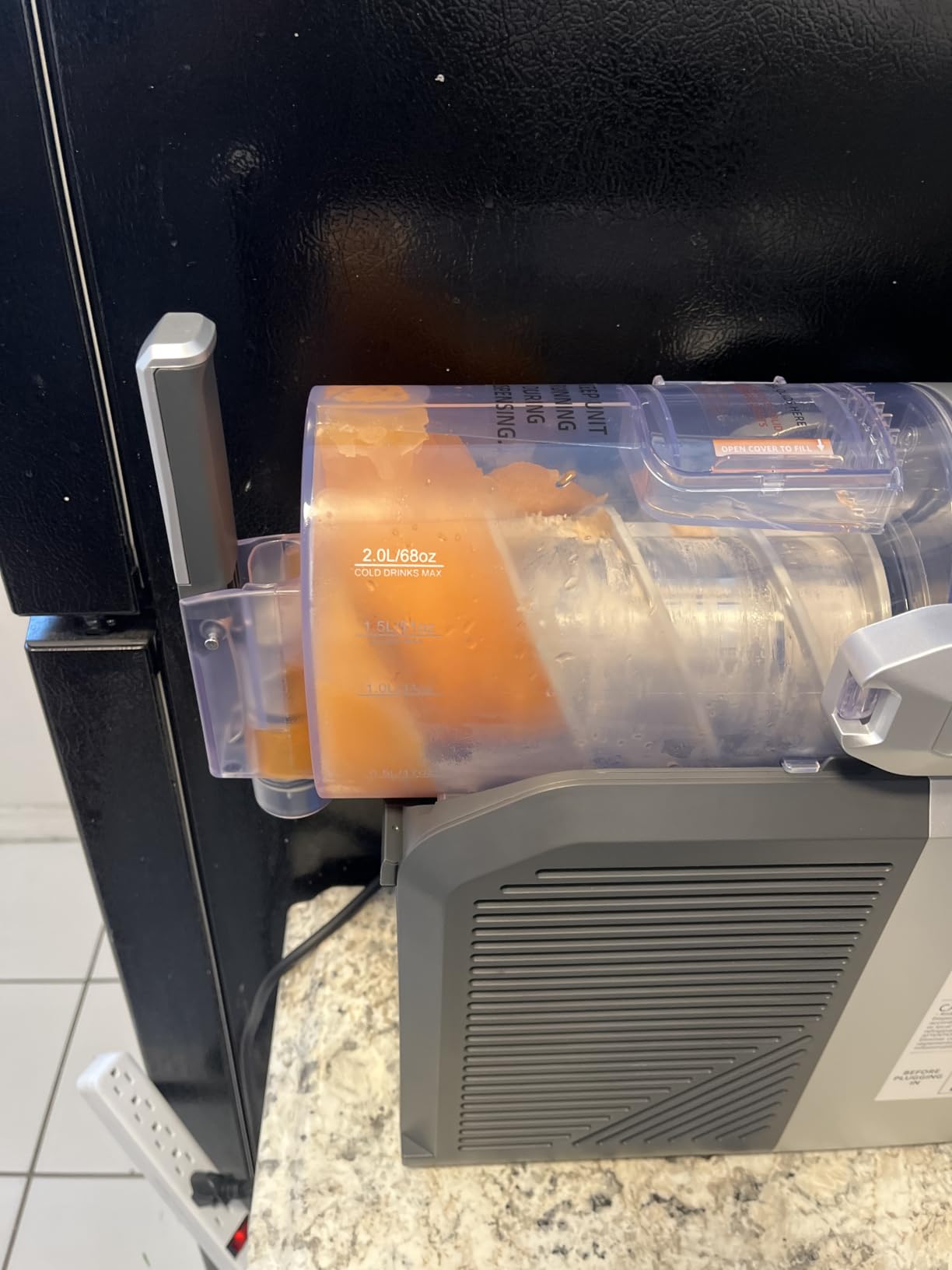 Slushie Machine for Home & Party, 2L/68oz | No Ice Needed, 6 Presets, Rapid Chill, Self-Cleaning, Frozen Drink Machine for Cold Drink, Margaritas, Frappés, Milkshake customer photo 2