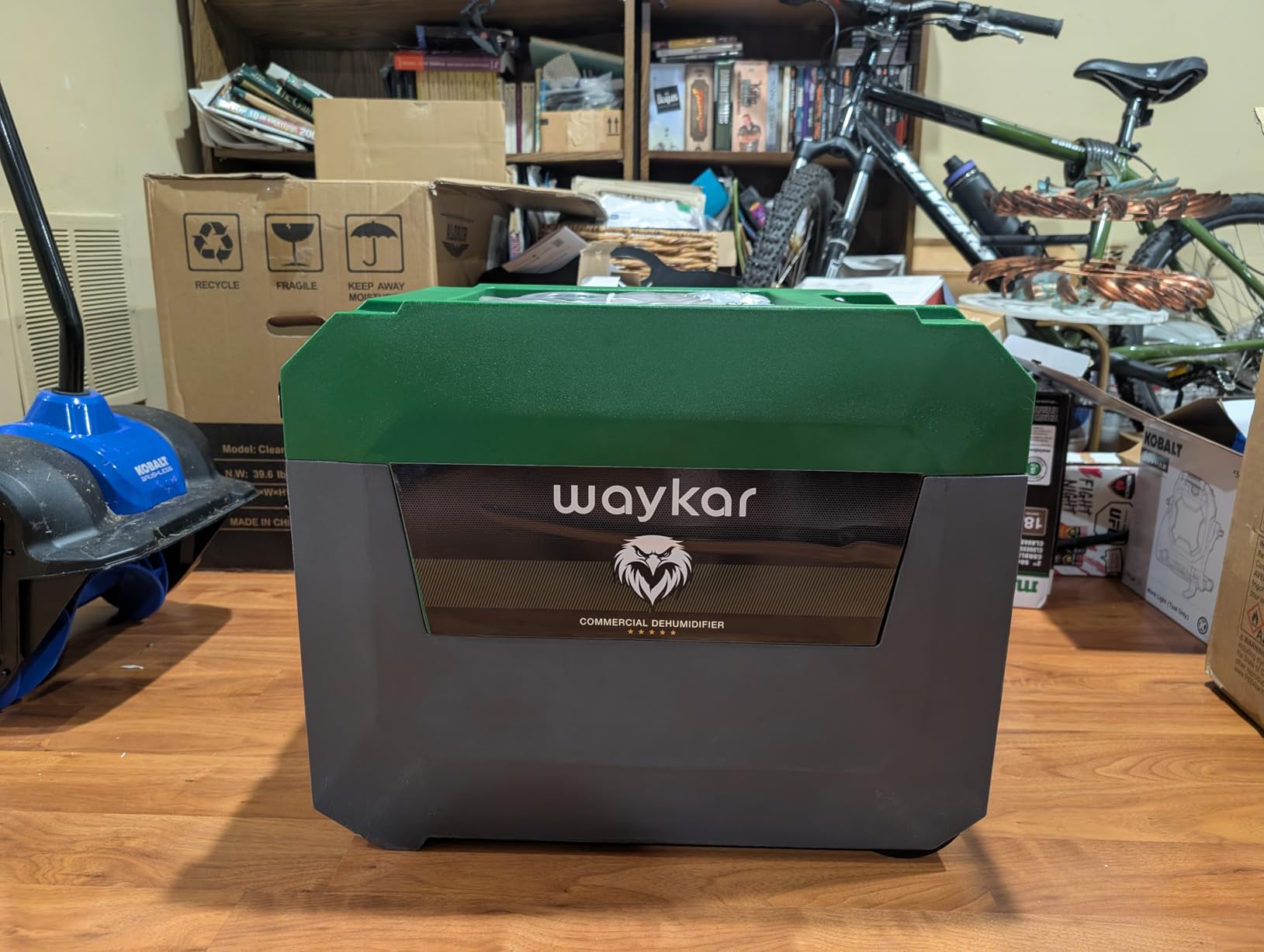 Waykar 150 Pints Commercial Dehumidifier with Pump & Drain Hose, 7,500 Sq. Ft LGR Industrial Dehumidifier for Basement, Job Site, Water Damage Restoration - Stackable & Durable, 5-Yr Coverage customer photo 2