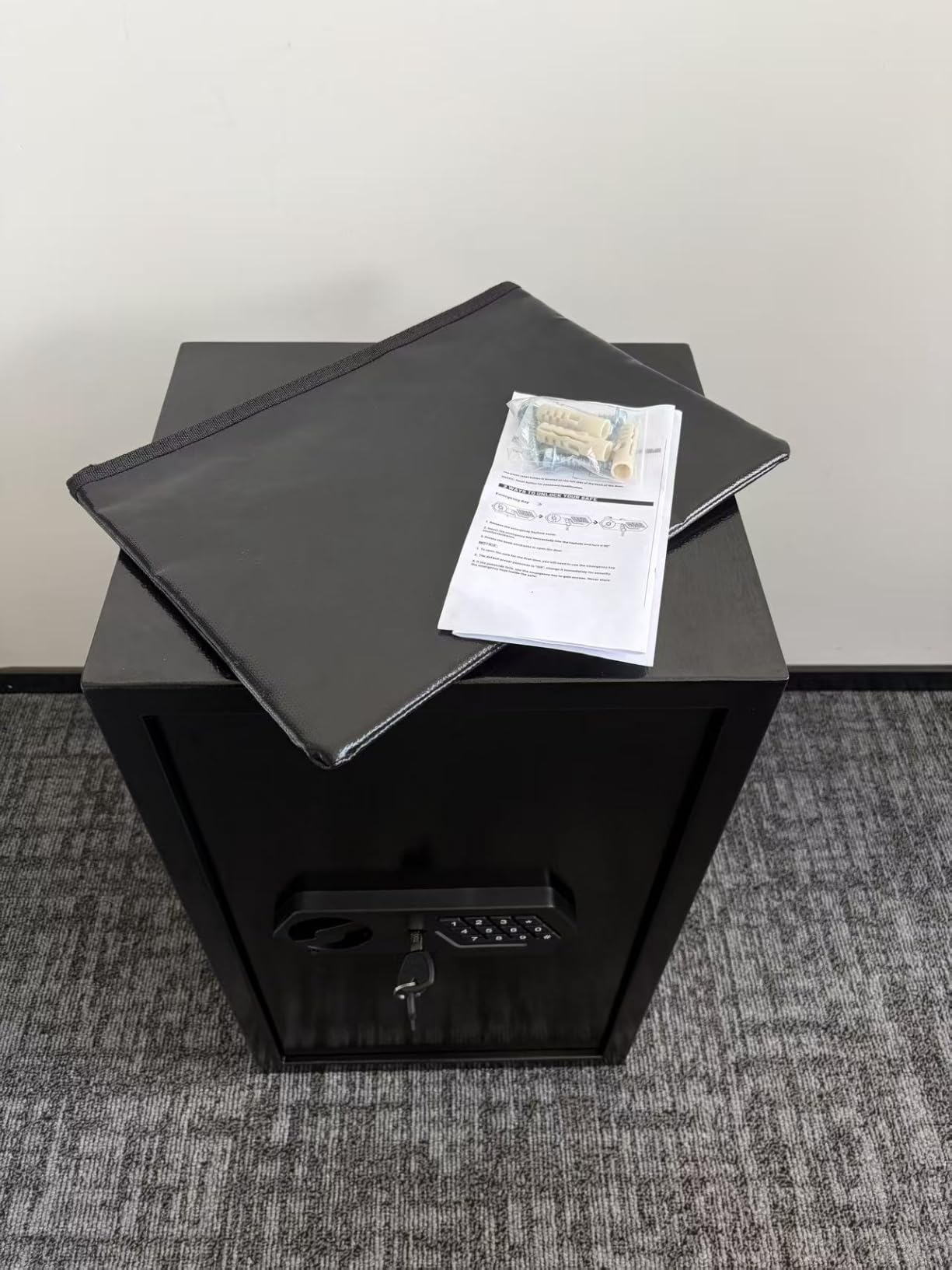 5.2 Cuft Large Home Safes Fireproof Waterproof, Anti-theft Fireproof Safe Box with Keypad Key and 3 Removable Shelves, Digital Security Safe Water and Fireproof, Document Safe for Home Money Valuables customer photo 2