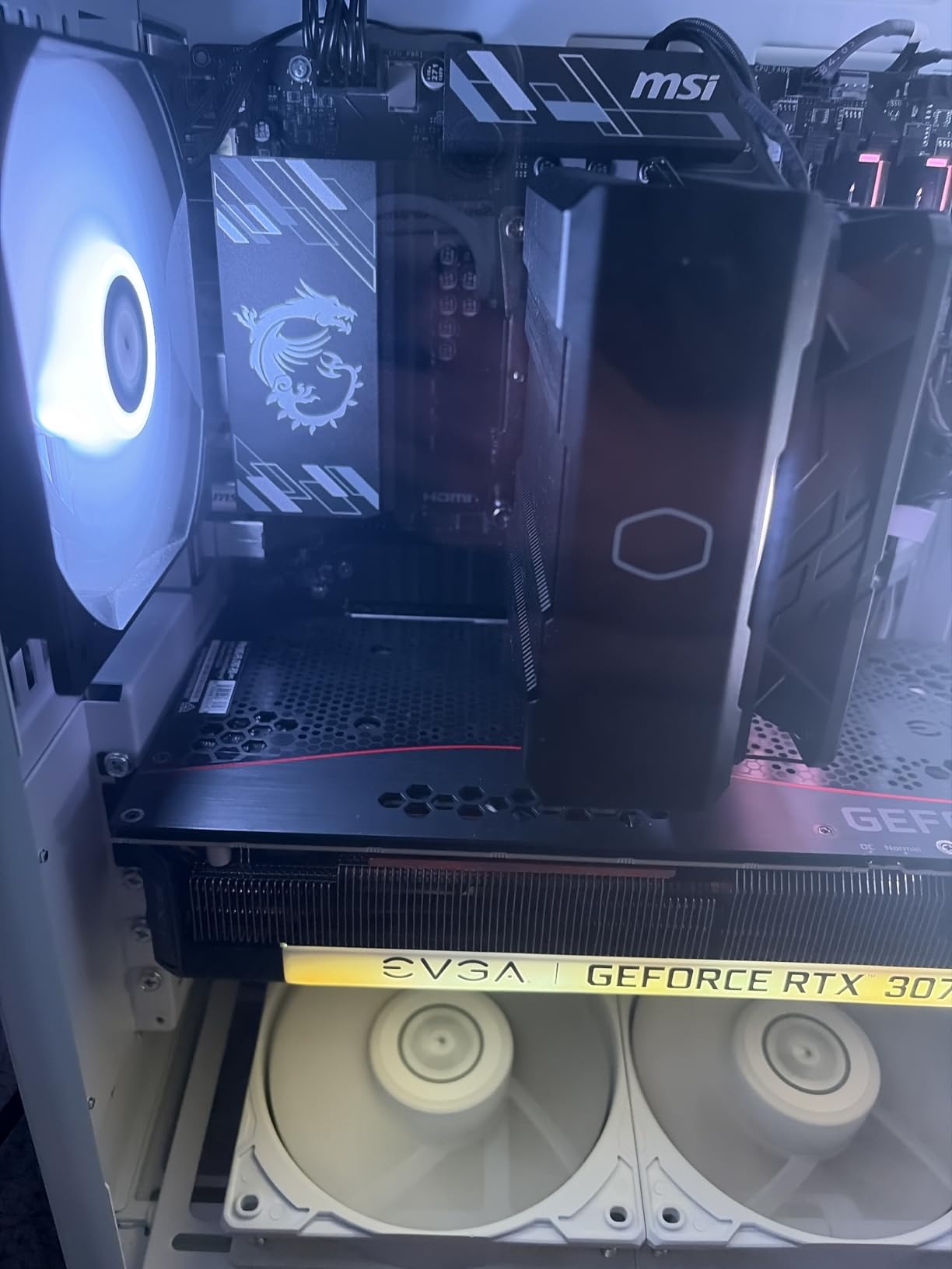 MSI B550 Gaming WIFI6E Motherboard, ATX - Supports AMD Ryzen 5000 Series, 5000 G-Series, 4000 G-Series and 3000 Series Processors, AM4 - DDR4 Memory Boost 4800+MHz/OC, PCIe 4.0 x16, M.2 Gen4, 1G LAN customer photo 1