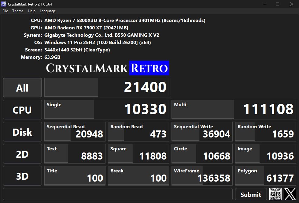 AMD Ryzen 7 5800X3D 8-Core, 16-Thread Desktop Processor with AMD 3D V-Cache Technology customer photo 1