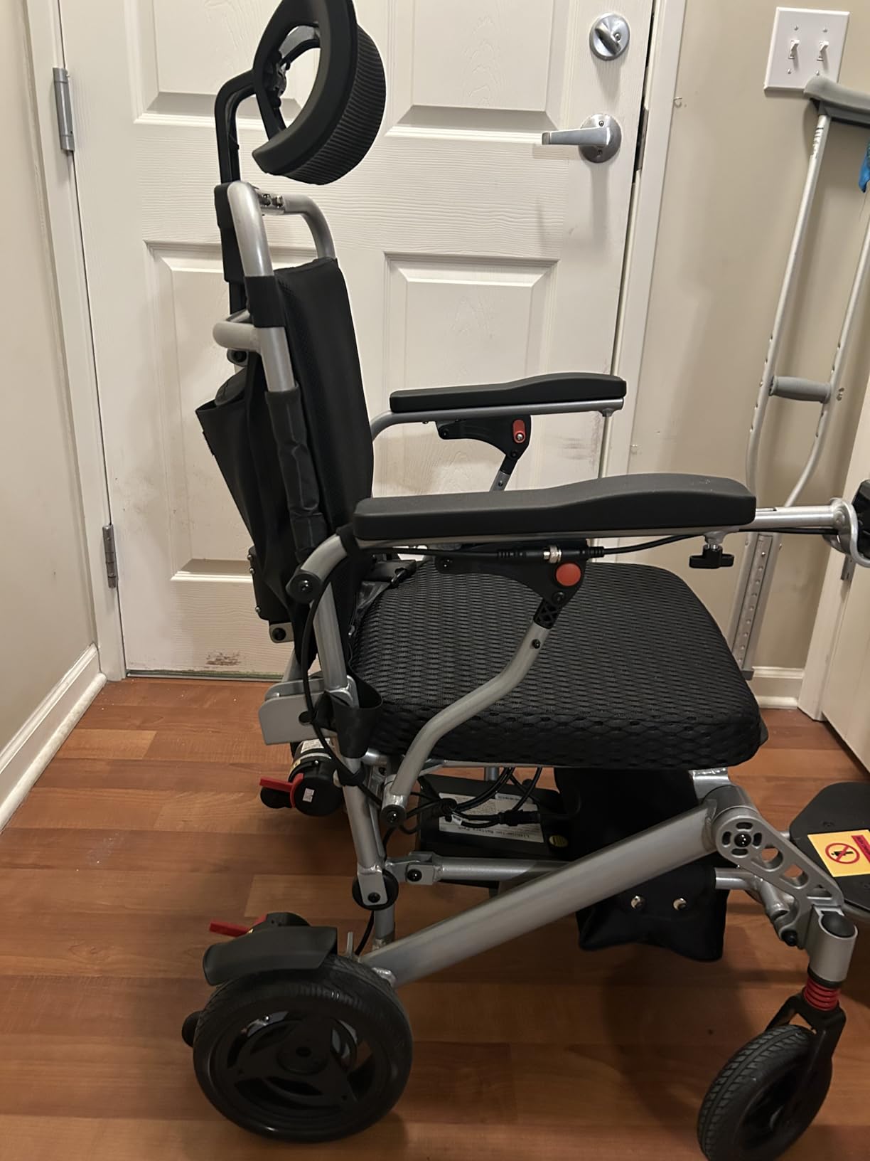 28lb Ultralight LCD Screen Electric Wheelchair, 30+Mile Long Range, 100% Carbon Fibre, Brushless Motor, All Terrain Power Wheelchair Airline Approved, Portable Wheelchairs with 2 Lithium Batteries customer photo 1
