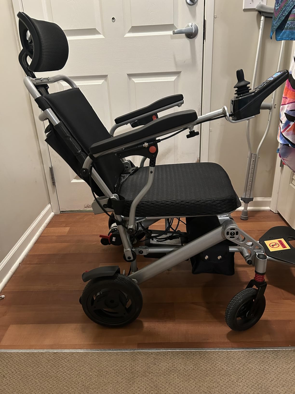 28lb Ultralight LCD Screen Electric Wheelchair, 30+Mile Long Range, 100% Carbon Fibre, Brushless Motor, All Terrain Power Wheelchair Airline Approved, Portable Wheelchairs with 2 Lithium Batteries customer photo 2