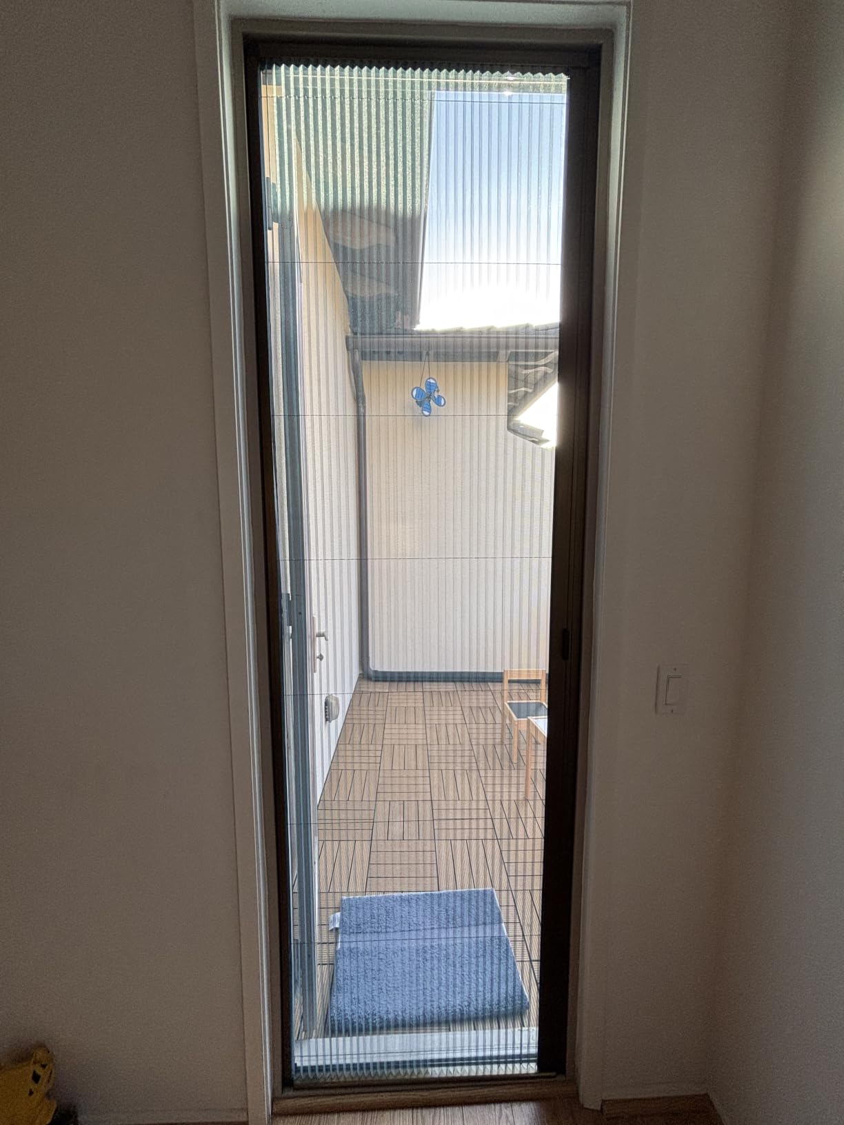 No-Drilling Retractable Sliding Screen Door,Heavy-Duty Aluminum Frame,Invisible Folding Screen Door for Patio French Front Kitchen Bedroom Doors,Customize Size customer photo 2