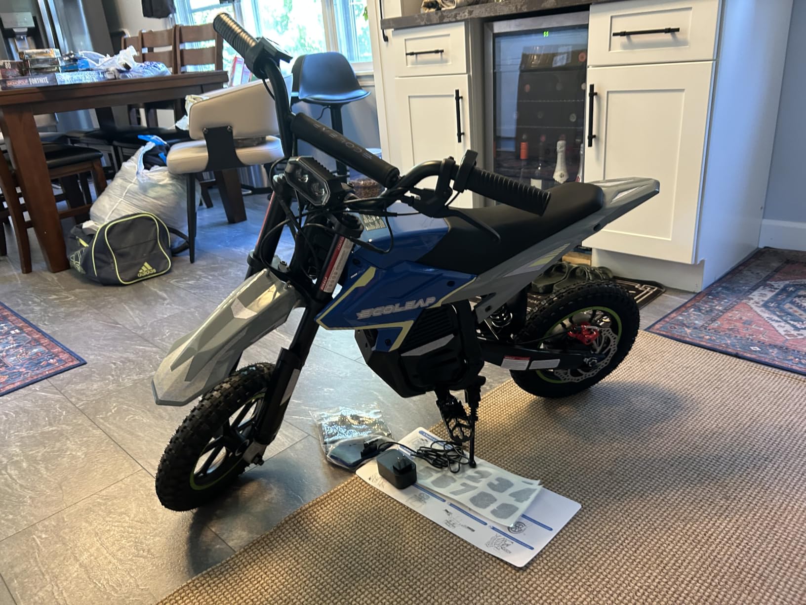 K2 Kids Electric Dirt Bike, 36V 850W Peak Motor, 20 MPH, 18-Mile Range, 3-Speed Modes, Dual Suspension & Disc Brake, Electric Motorcycle for Kids Ages 4-10 customer photo 2