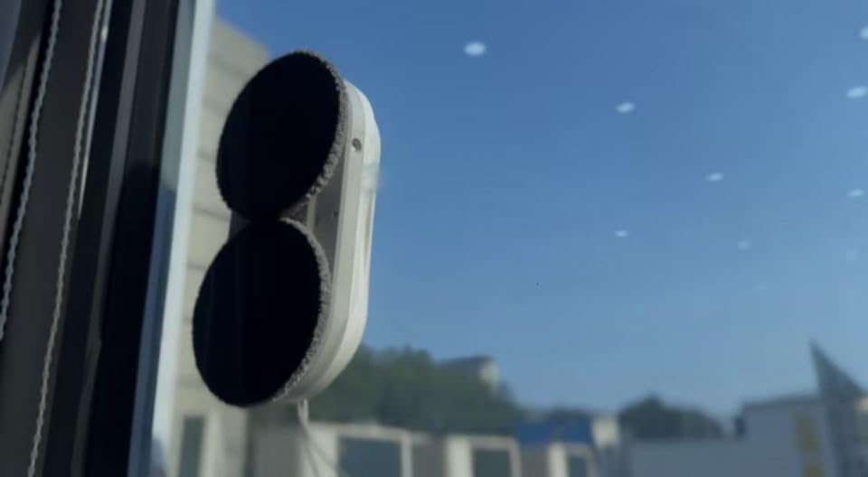X6 Window Cleaning Robot for High Windows, Inside/Outside, 6400Pa Suction | Strong Suction, Dual-Spray, Edge Detect, Smart Navigation, Slim Round Shape, Automatic Window Cleaner Inside/Outside customer photo 2