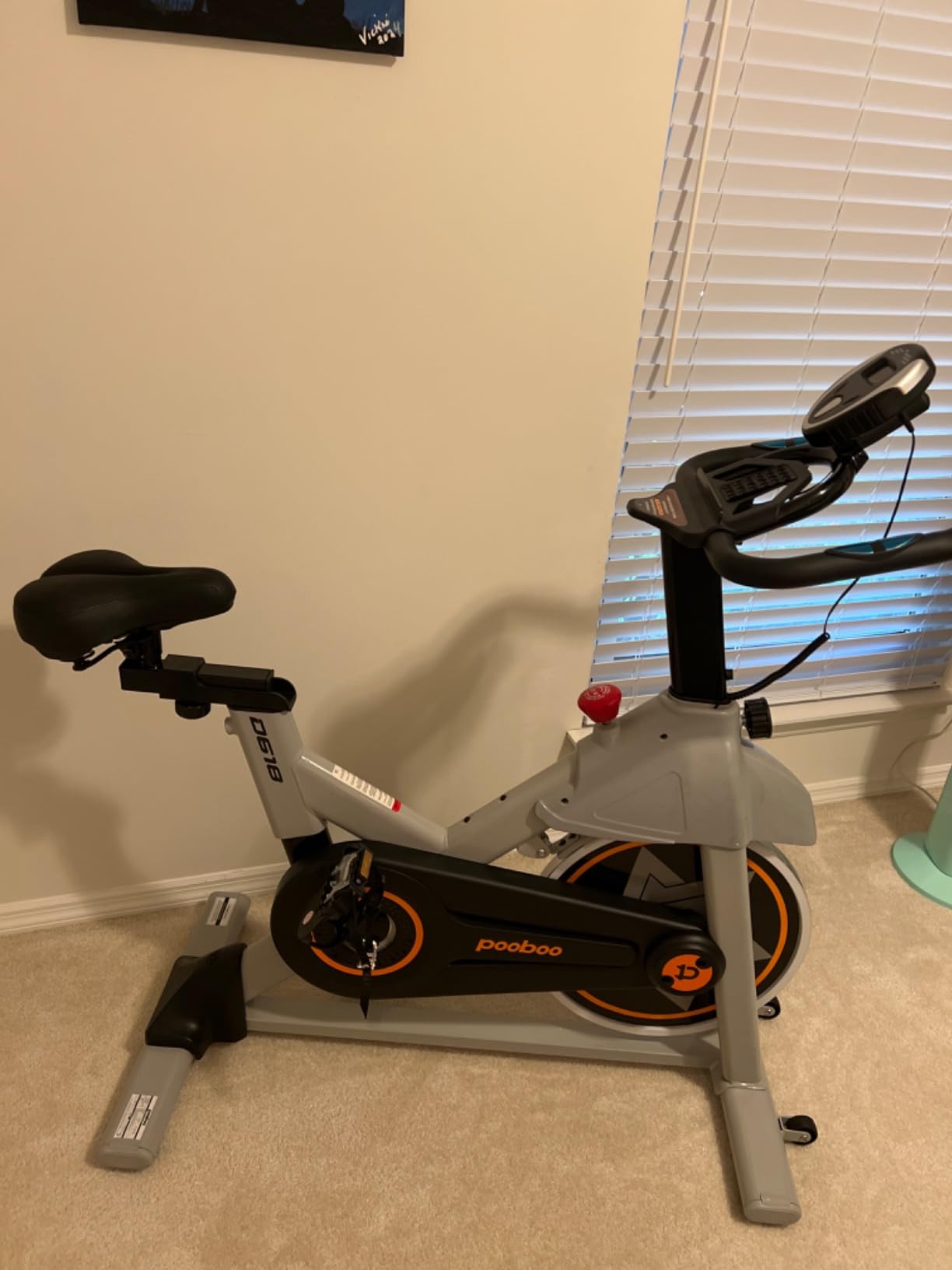 Air Resistance Fan Exercise Bike, Upright Stationary Indoor Cycling Bike, Bluetooth Connected Fan Bike with Dual Action Handlebars and Dual-Layer Transmission System for Home Gym Full-Body Cardio Exercise customer photo 1