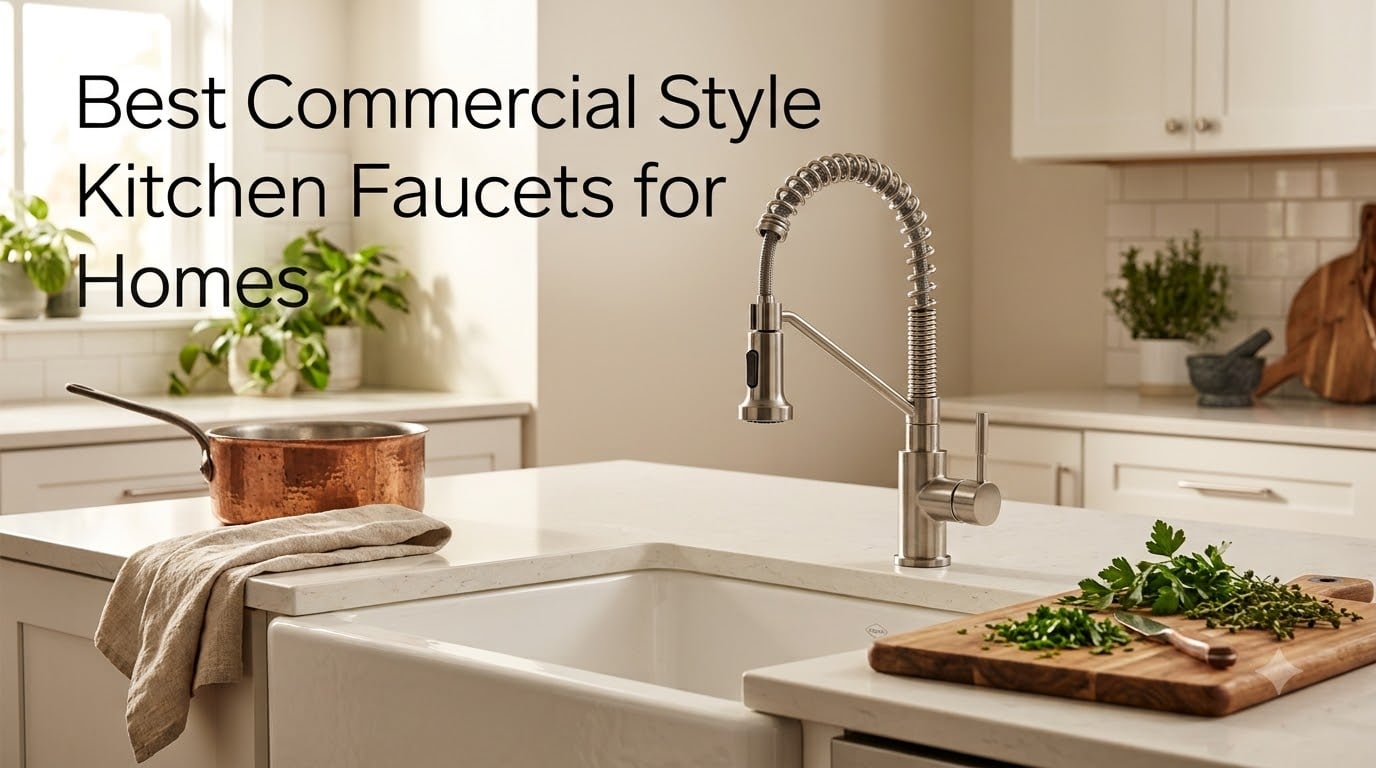 Best Commercial Style Kitchen Faucets for Homes