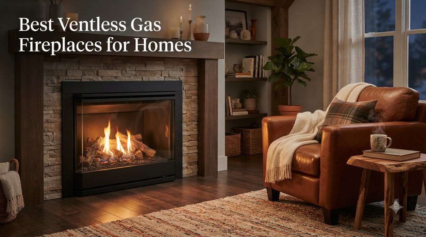 Best Ventless Gas Fireplaces for Homes
