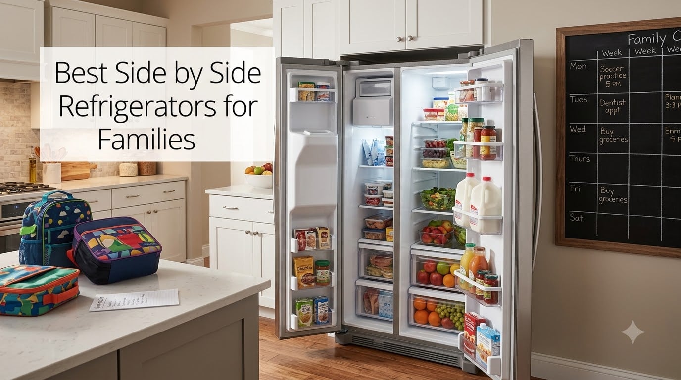 Best Side by Side Refrigerators for Families