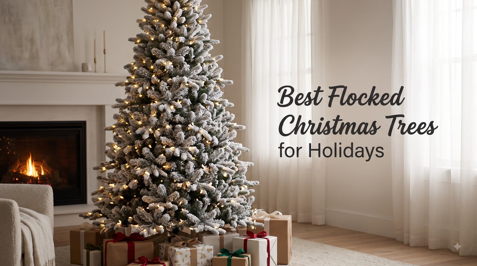Best Flocked Christmas Trees for Holidays