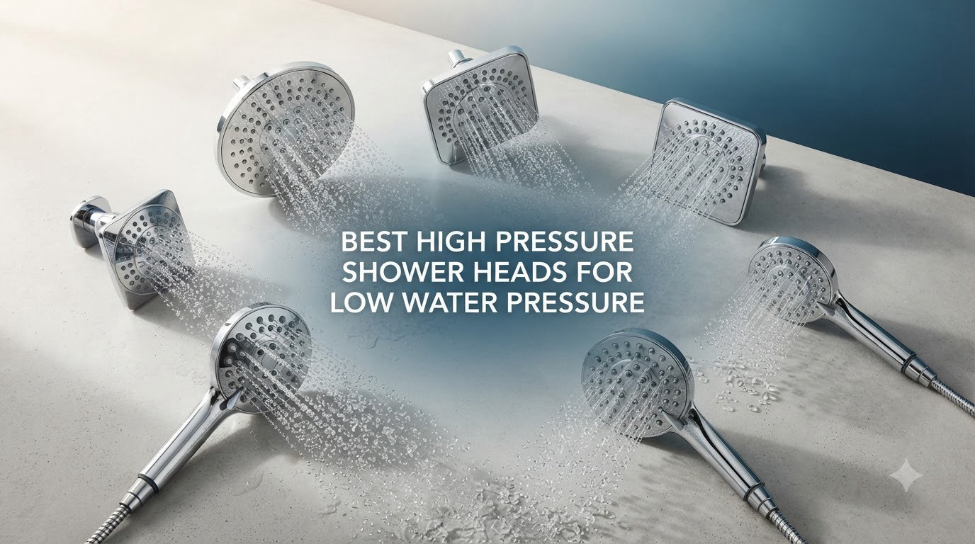 Best High Pressure Shower Heads for Low Water Pressure
