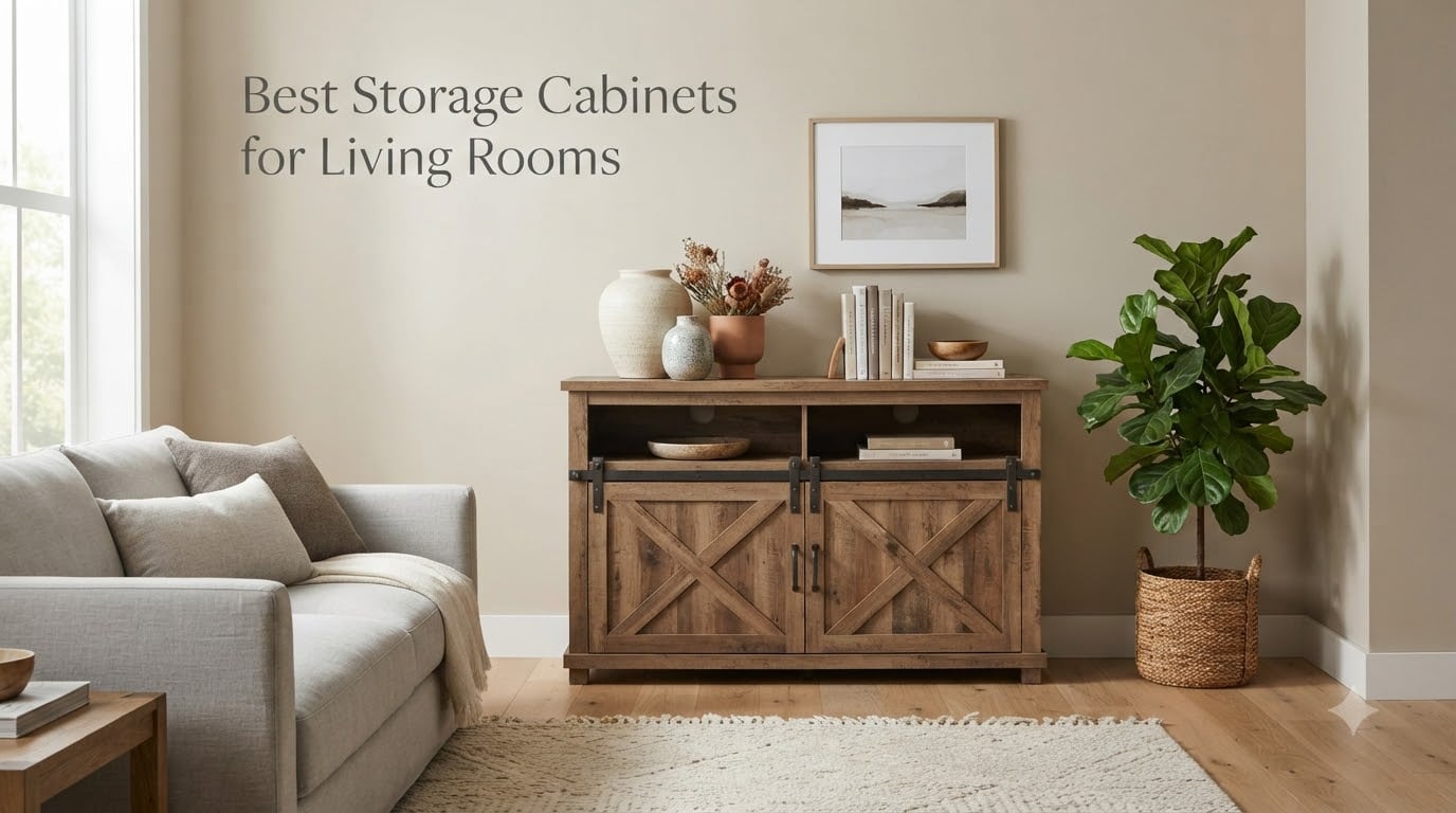 Best Storage Cabinets for Living Rooms