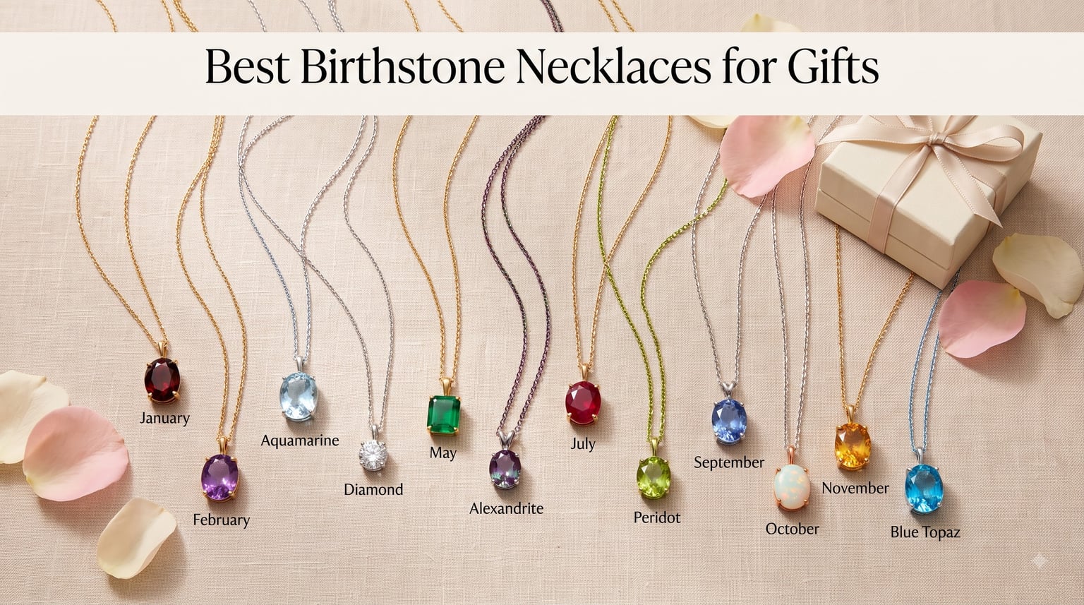 Best Birthstone Necklaces for Gifts