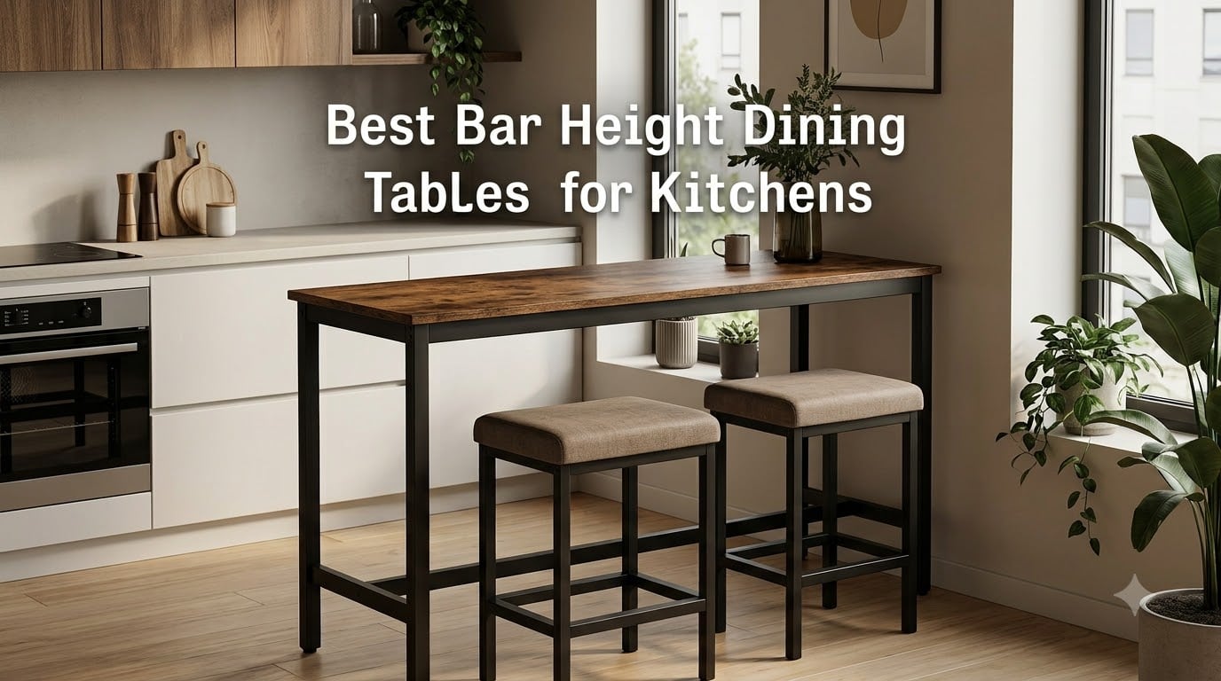 Best Bar Height Dining Tables for Kitchens