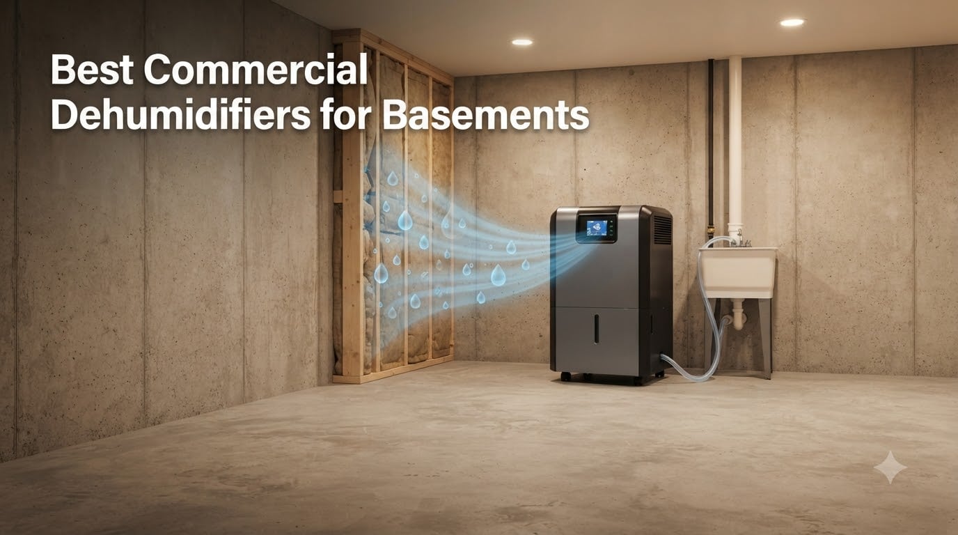 Best Commercial Dehumidifiers for Basements