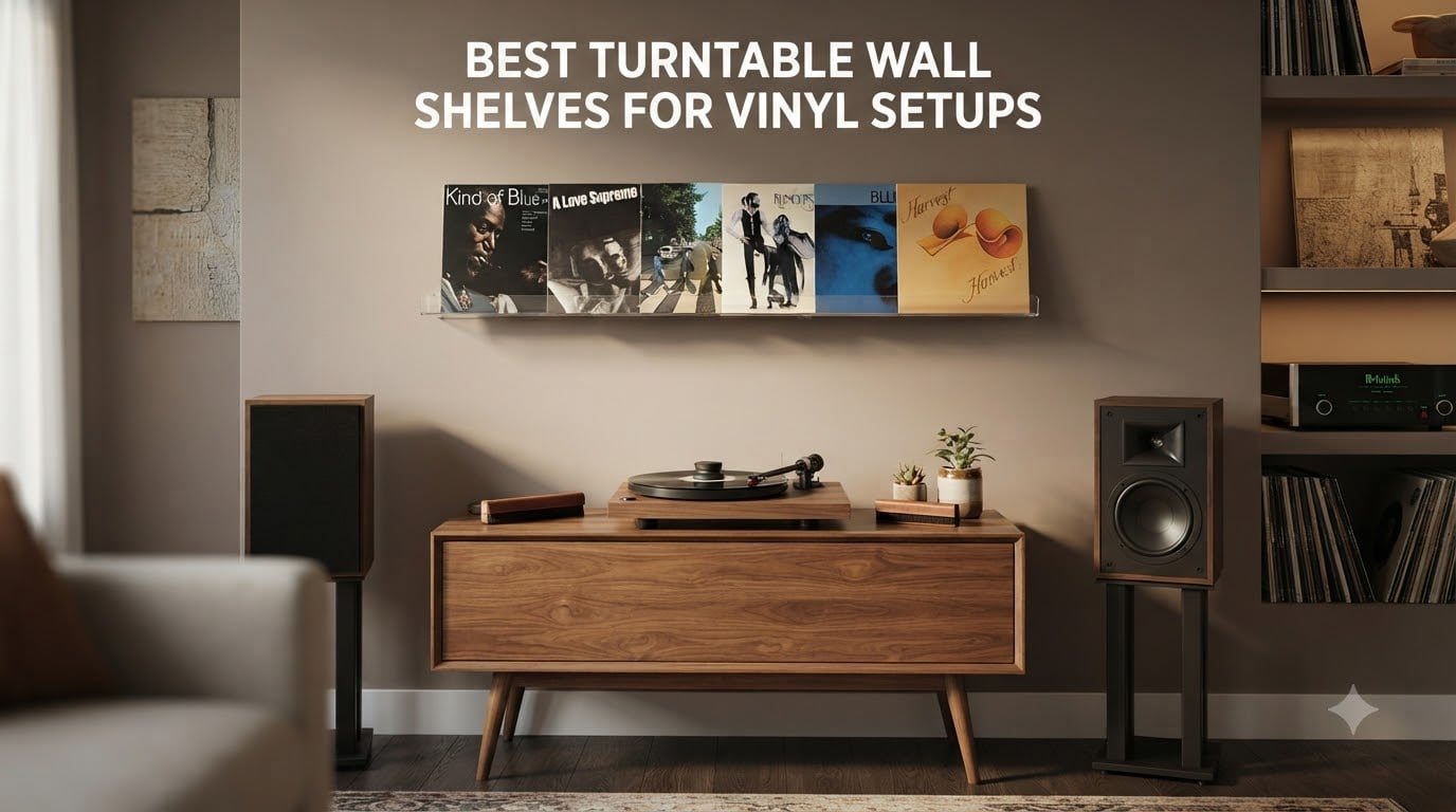 Best Turntable Wall Shelves for Vinyl Setups