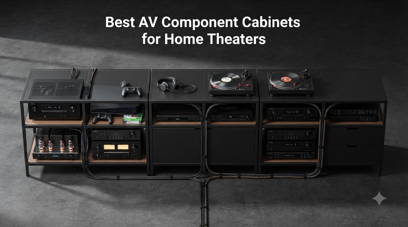 Best AV Component Cabinets for Home Theaters