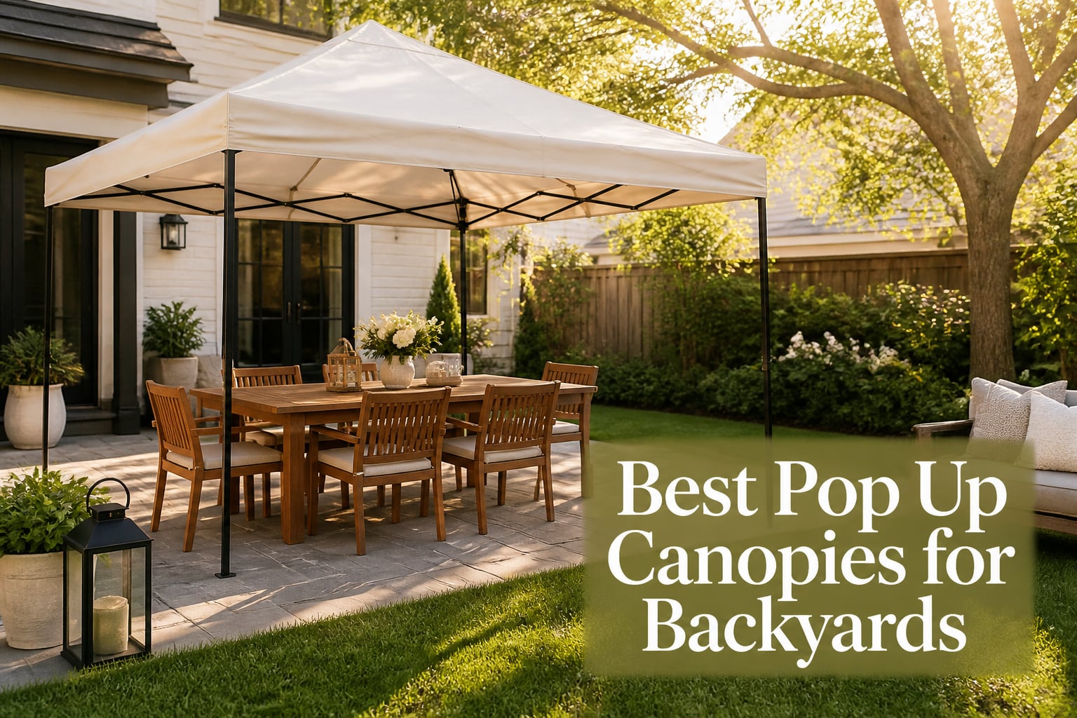 Best Pop Up Canopies for Backyards
