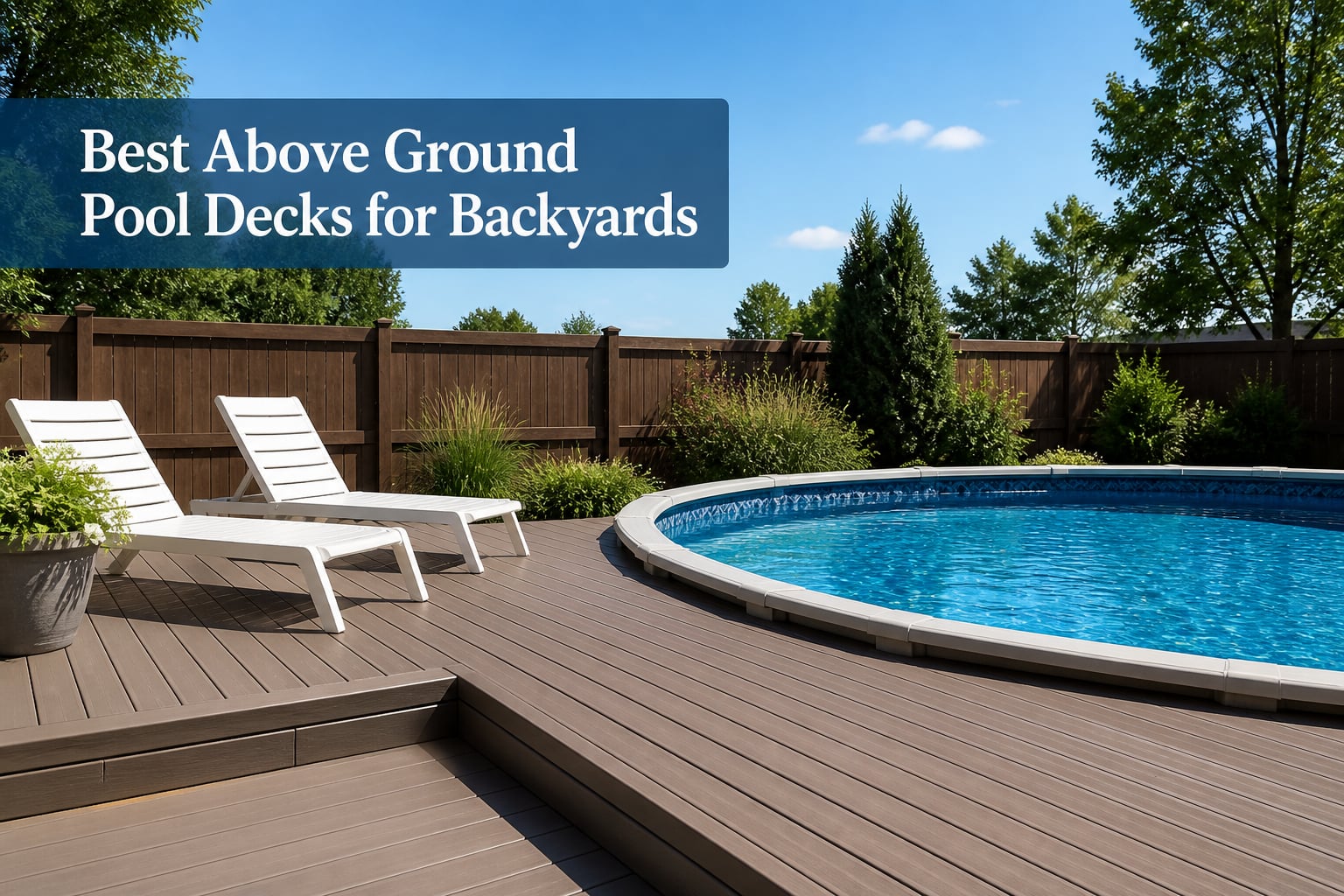 Best Above Ground Pool Decks for Backyards