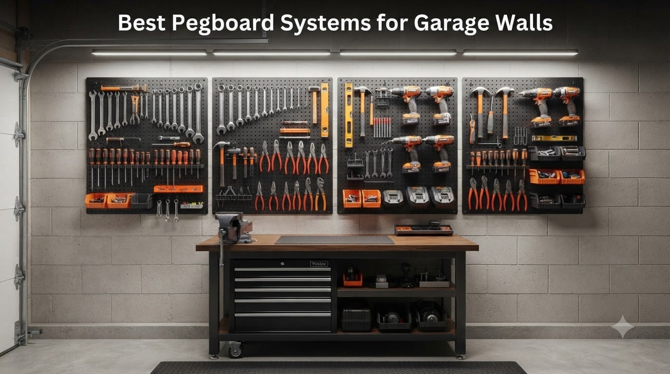 Best Pegboard Systems for Garage Walls