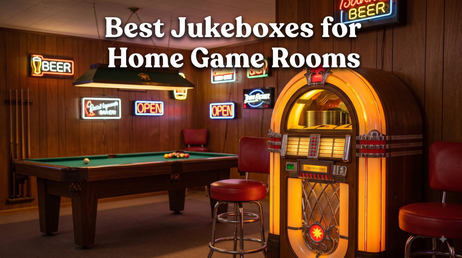 Best Jukeboxes for Home Game Rooms