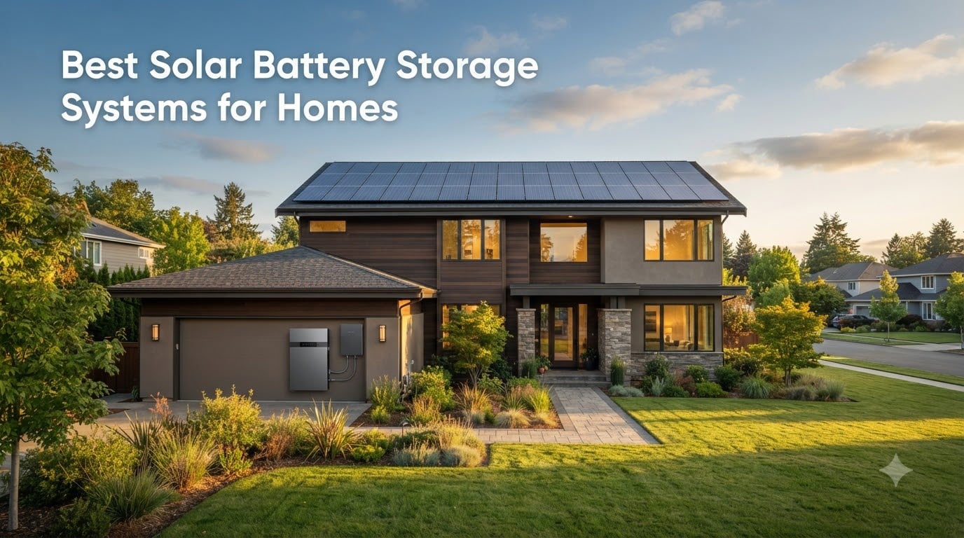 Best Solar Battery Storage Systems for Homes